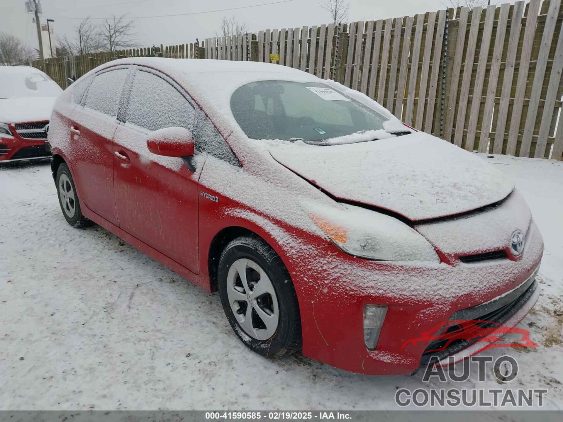 TOYOTA PRIUS 2013 - JTDKN3DUXD0339752