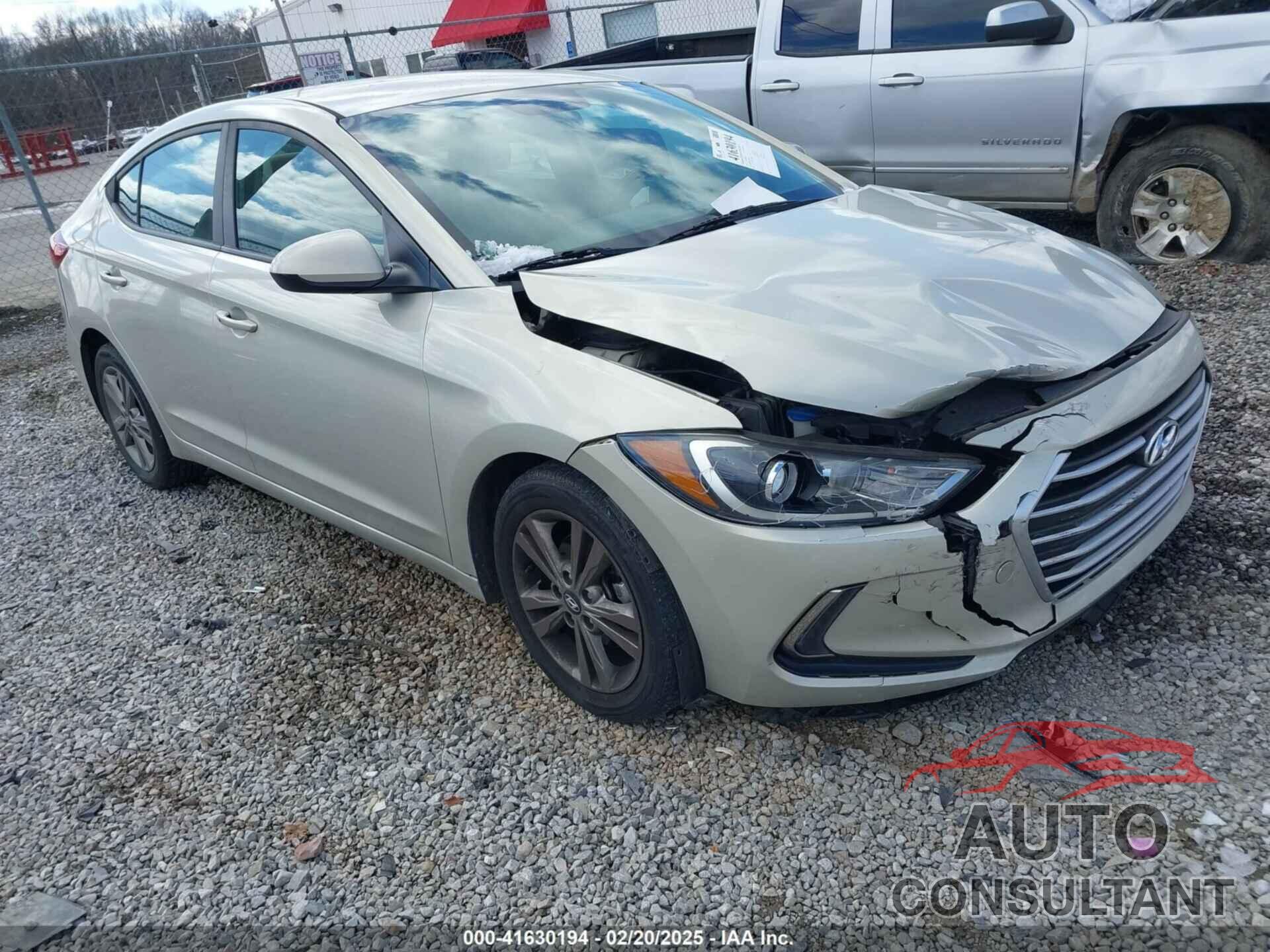 HYUNDAI ELANTRA 2017 - KMHD84LFXHU161912