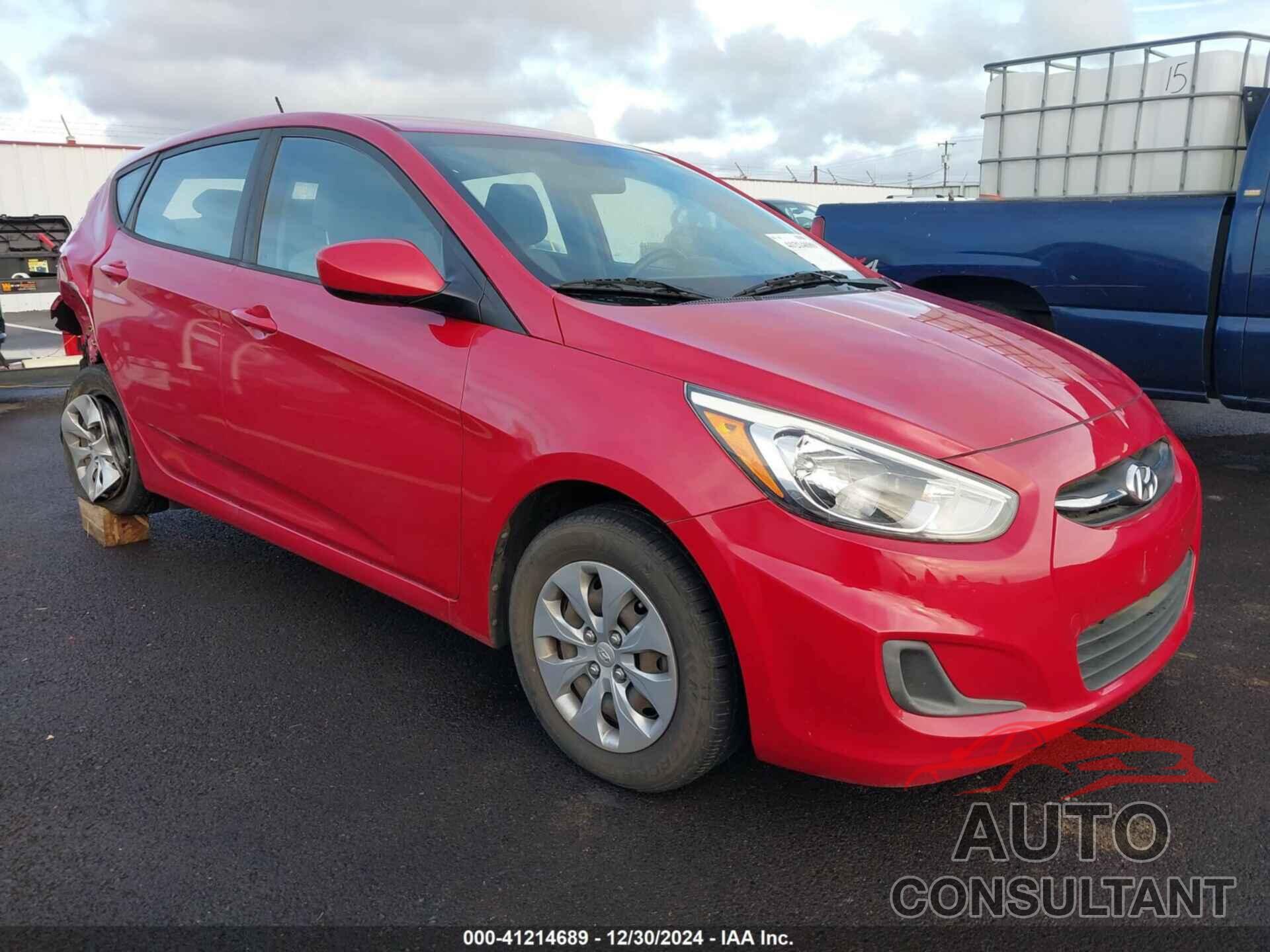 HYUNDAI ACCENT 2017 - KMHCT5AEXHU351459