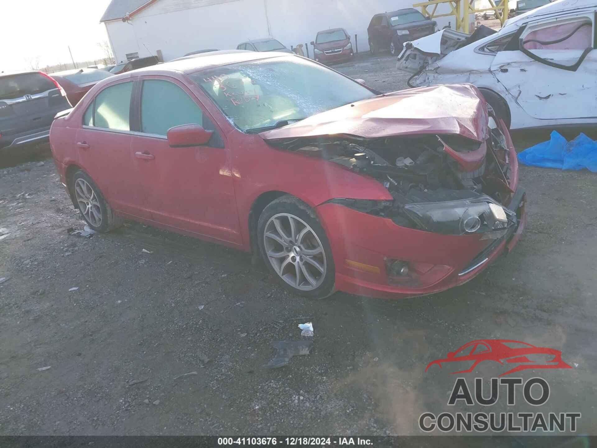 FORD FUSION 2012 - 3FAHP0HA3CR204135