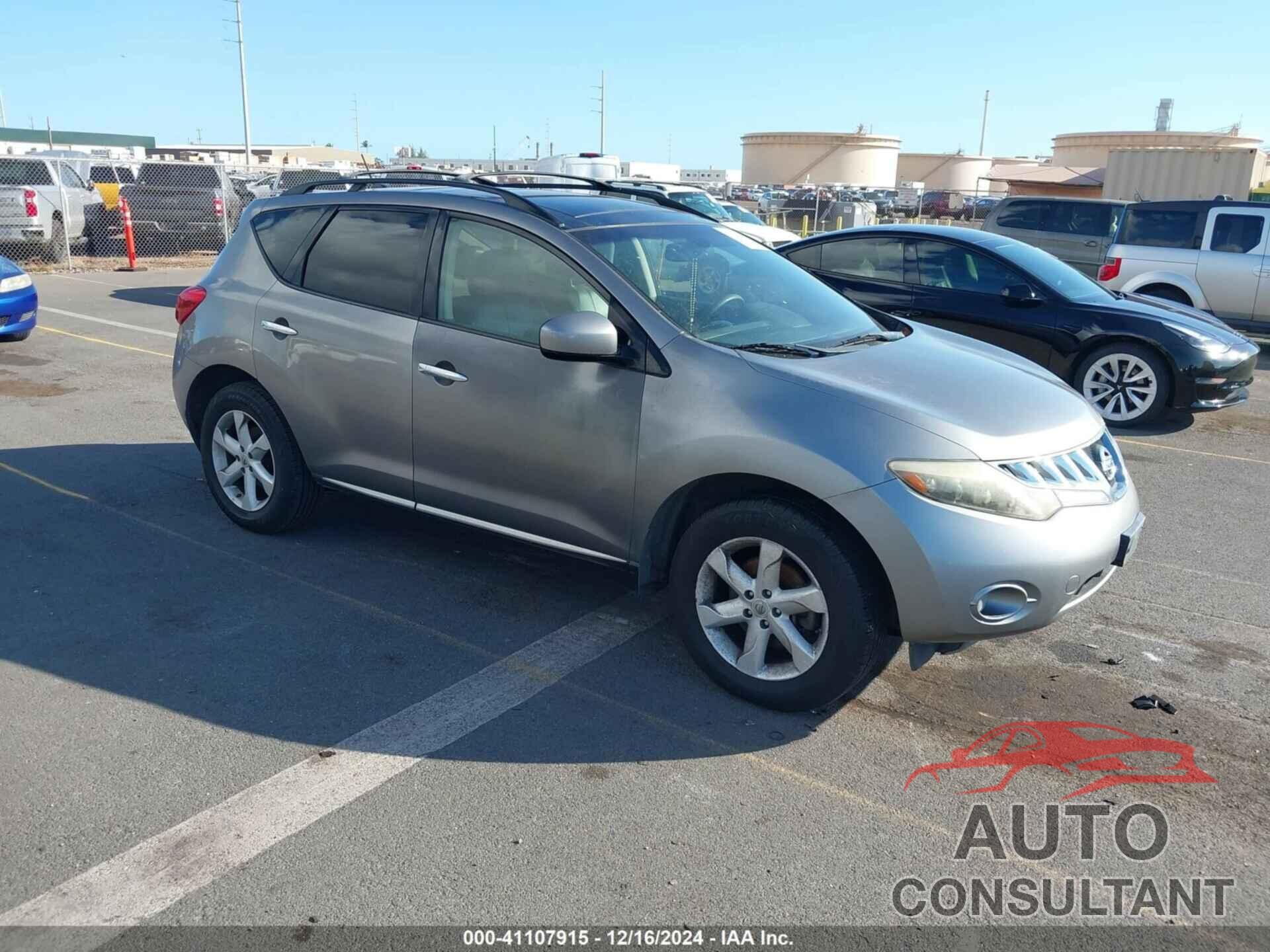 NISSAN MURANO 2009 - JN8AZ18W89W128381