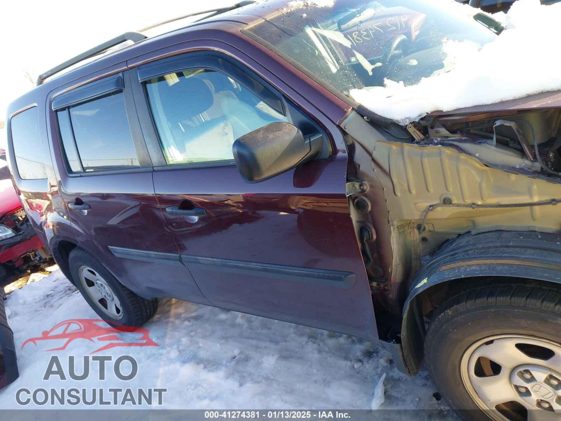 HONDA PILOT 2011 - 5FNYF4H26BB074686