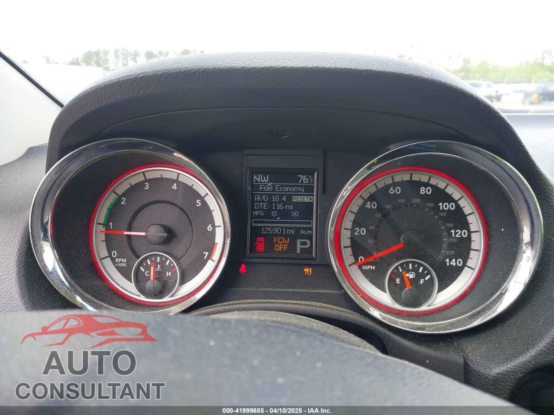 DODGE DURANGO 2012 - 1C4RDHEG0CC247392