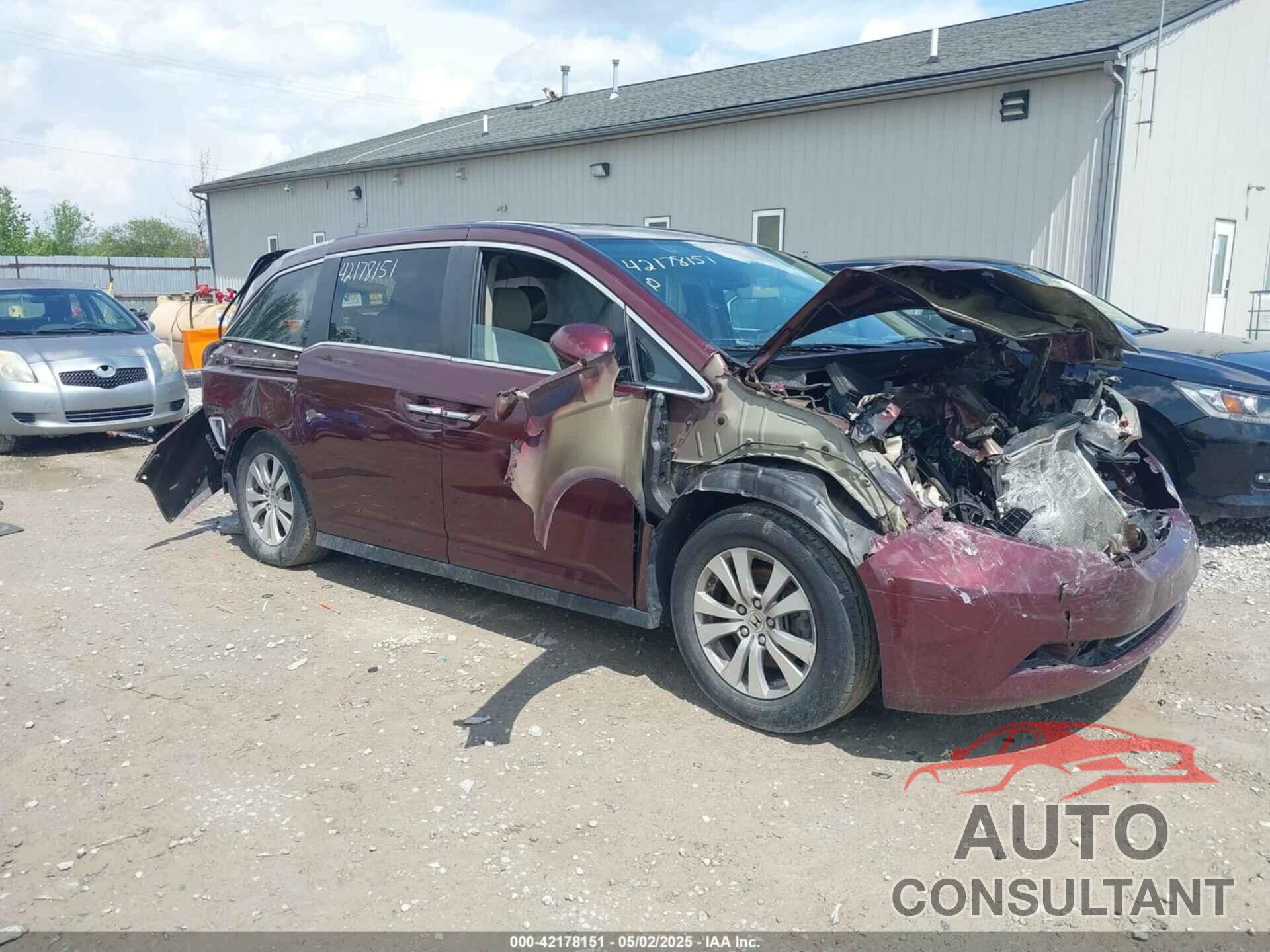 HONDA ODYSSEY 2017 - 5FNRL5H69HB011225