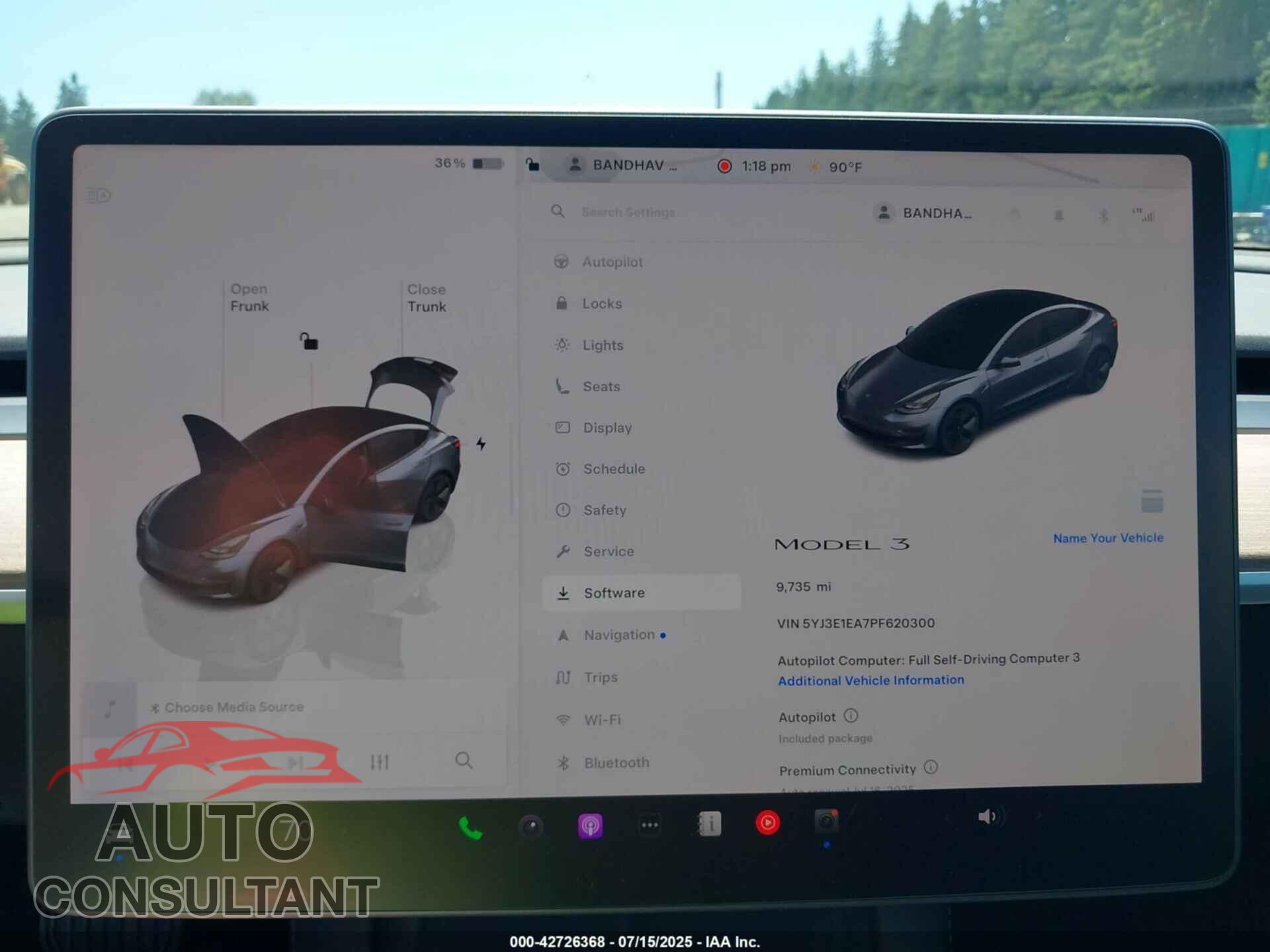 TESLA MODEL 3 2023 - 5YJ3E1EA7PF620300