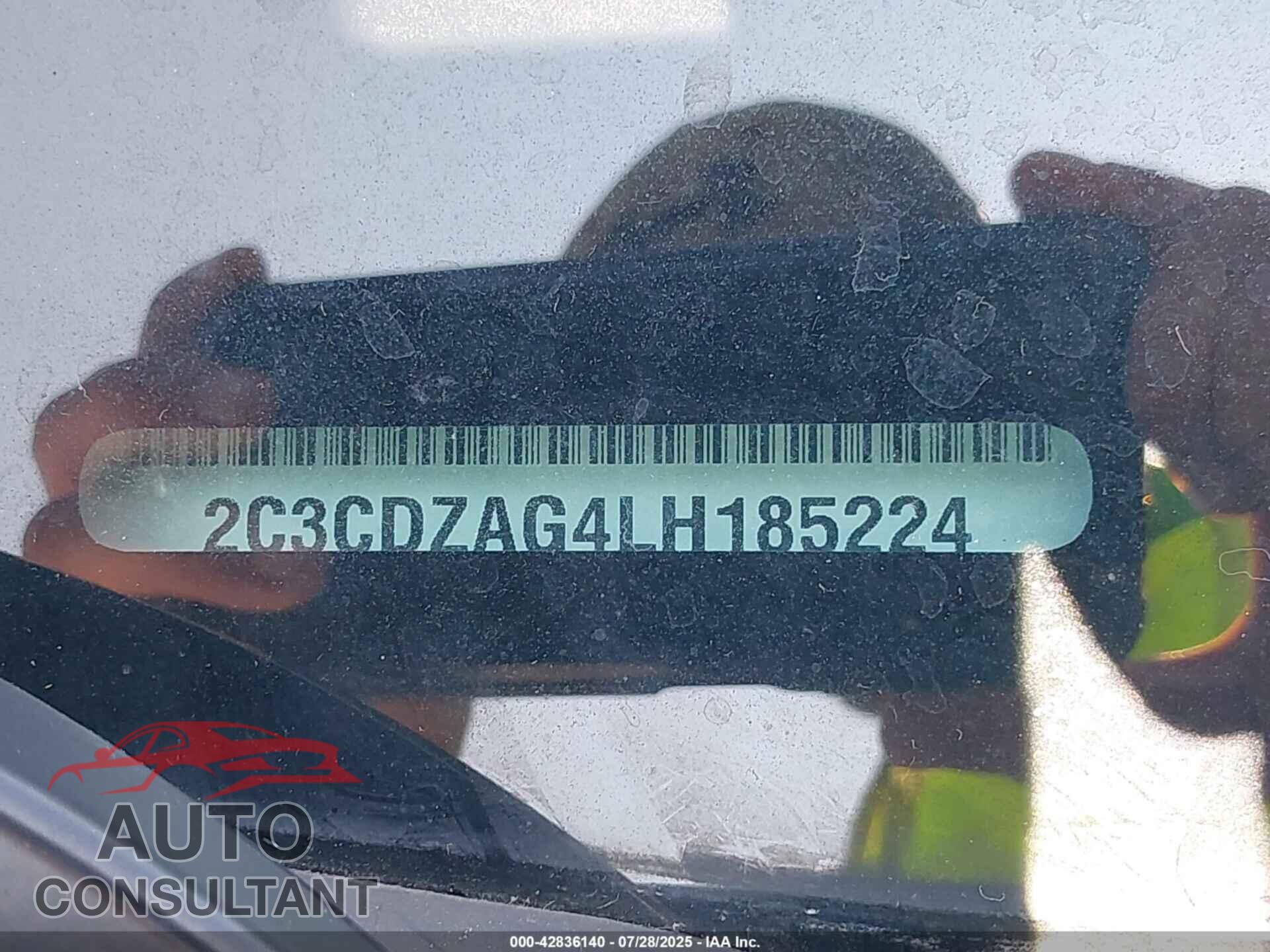 DODGE CHALLENGER 2020 - 2C3CDZAG4LH185224