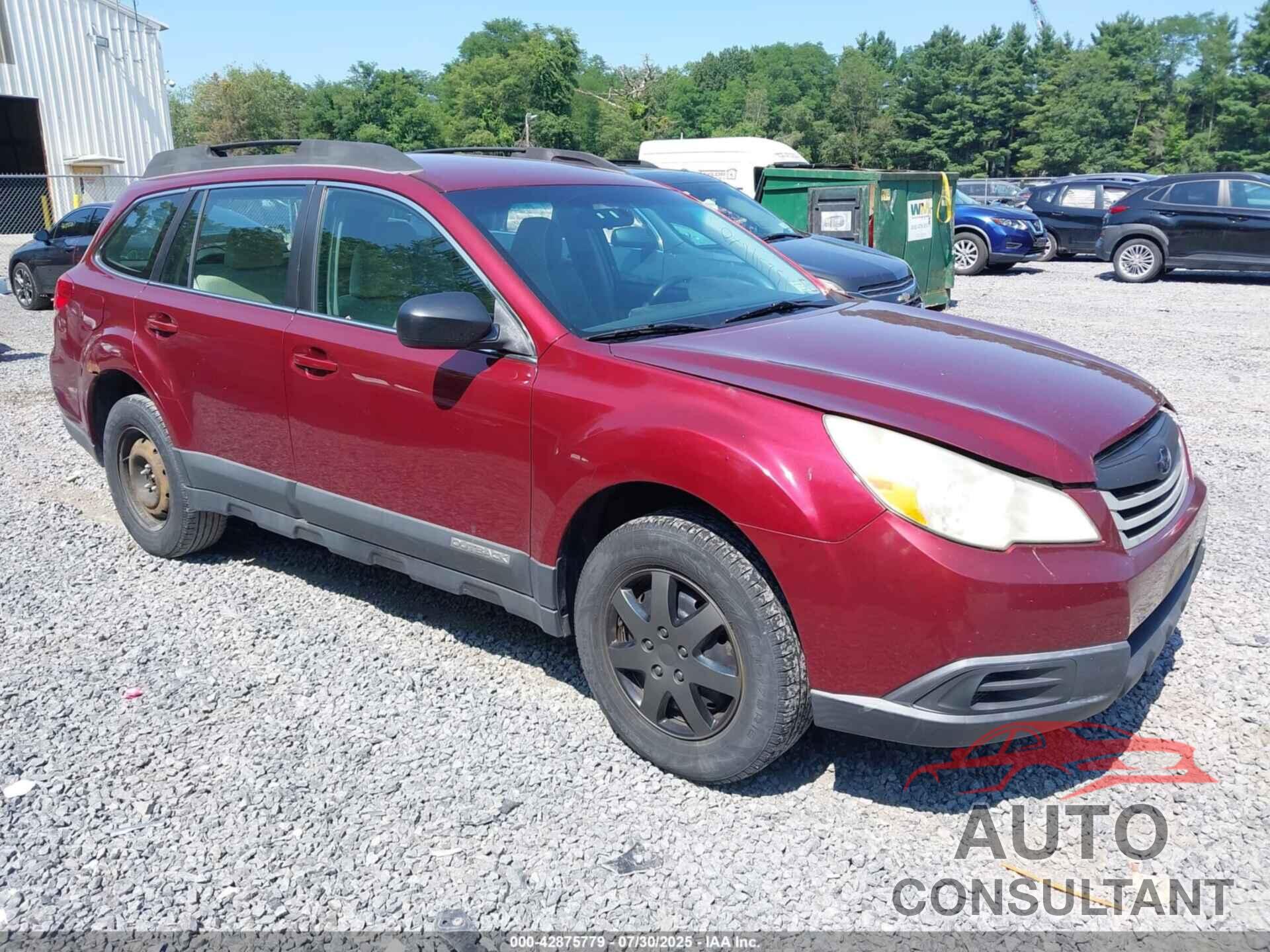 SUBARU OUTBACK 2011 - 4S4BRBAC9B1322213