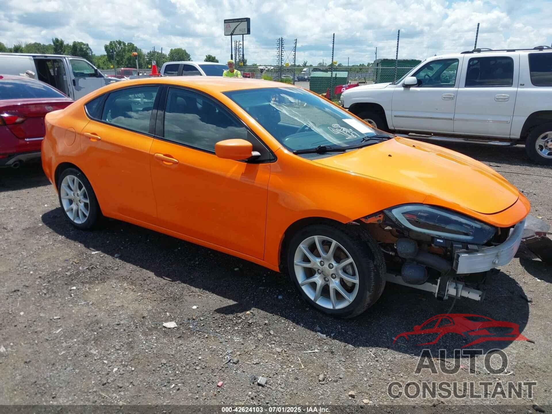 DODGE DART 2013 - 1C3CDFBA9DD287805