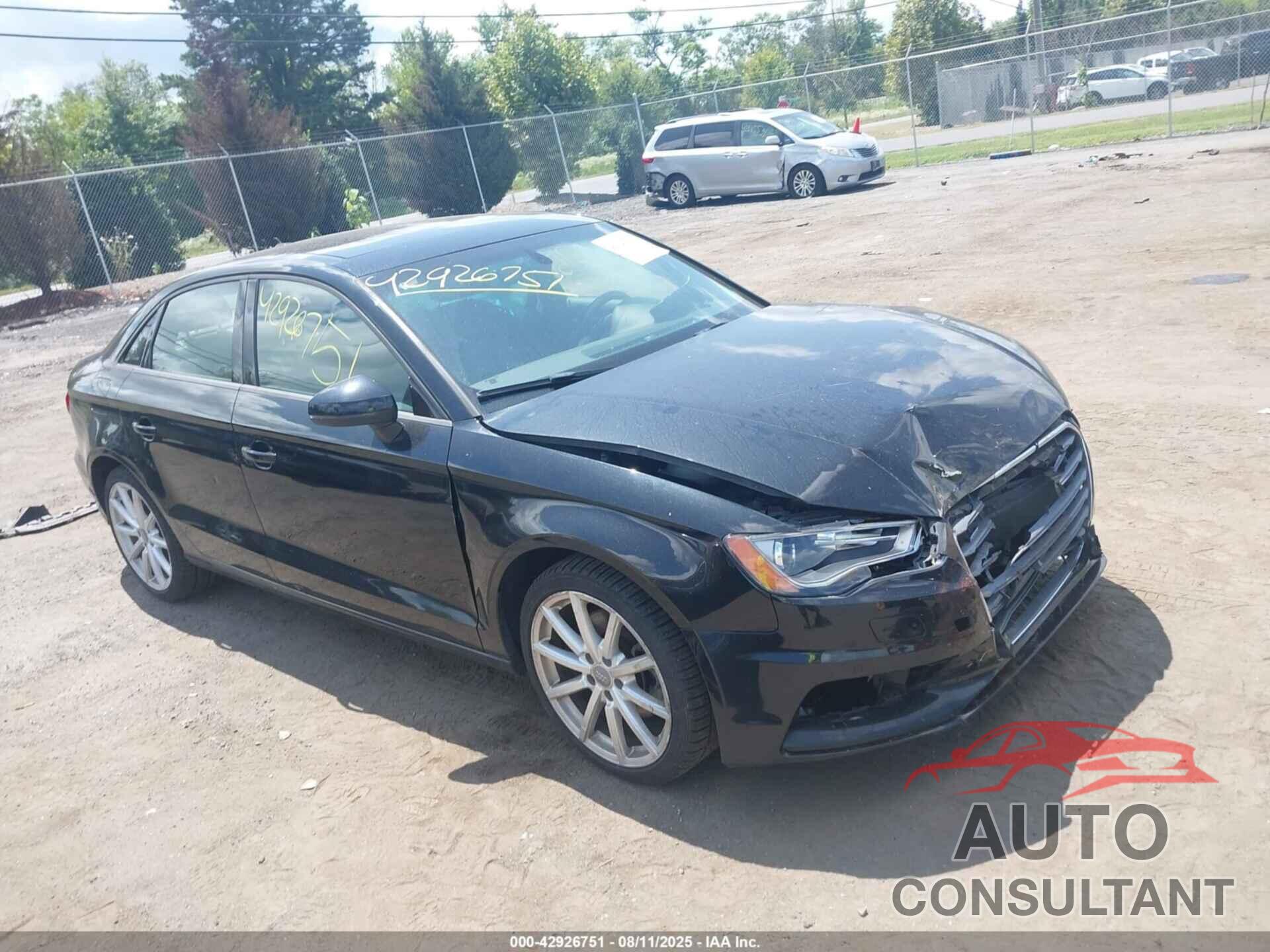 AUDI A3 2016 - WAUB8GFF0G1012933