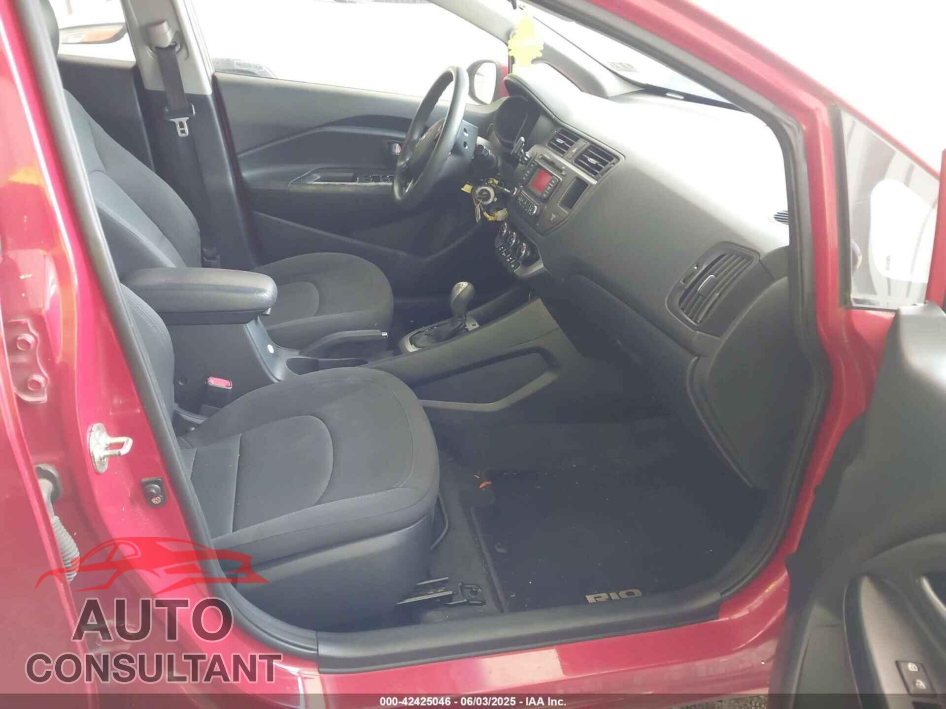 KIA RIO 2012 - KNADN4A37C6063632