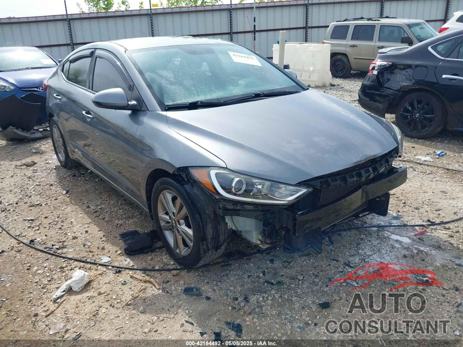 HYUNDAI ELANTRA 2017 - KMHD84LF1HU208521