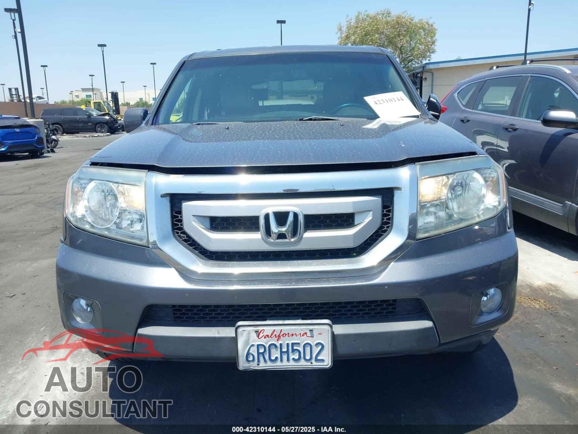 HONDA PILOT 2011 - 5FNYF3H61BB018619