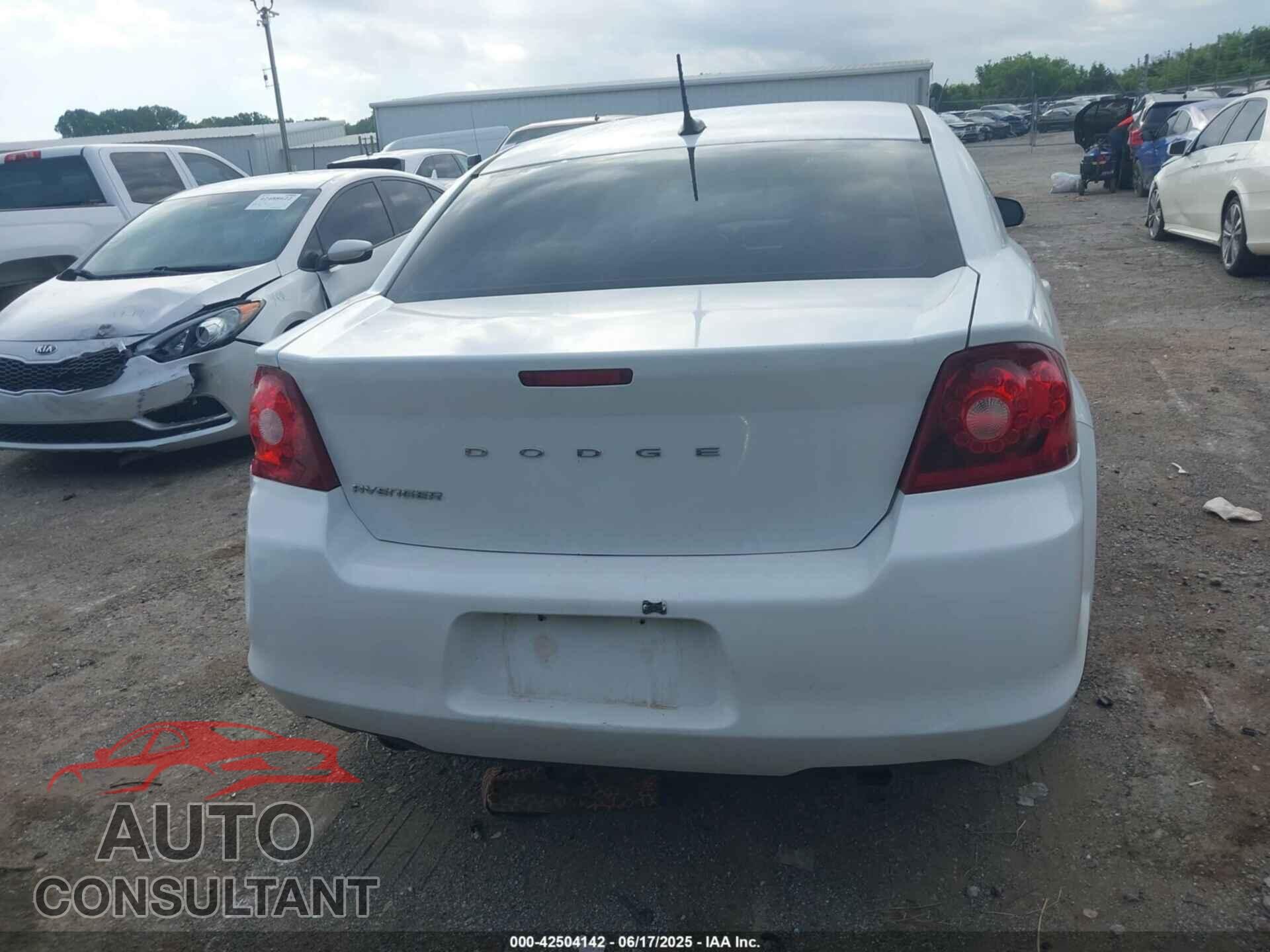DODGE AVENGER 2013 - 1C3CDZAG2DN749994