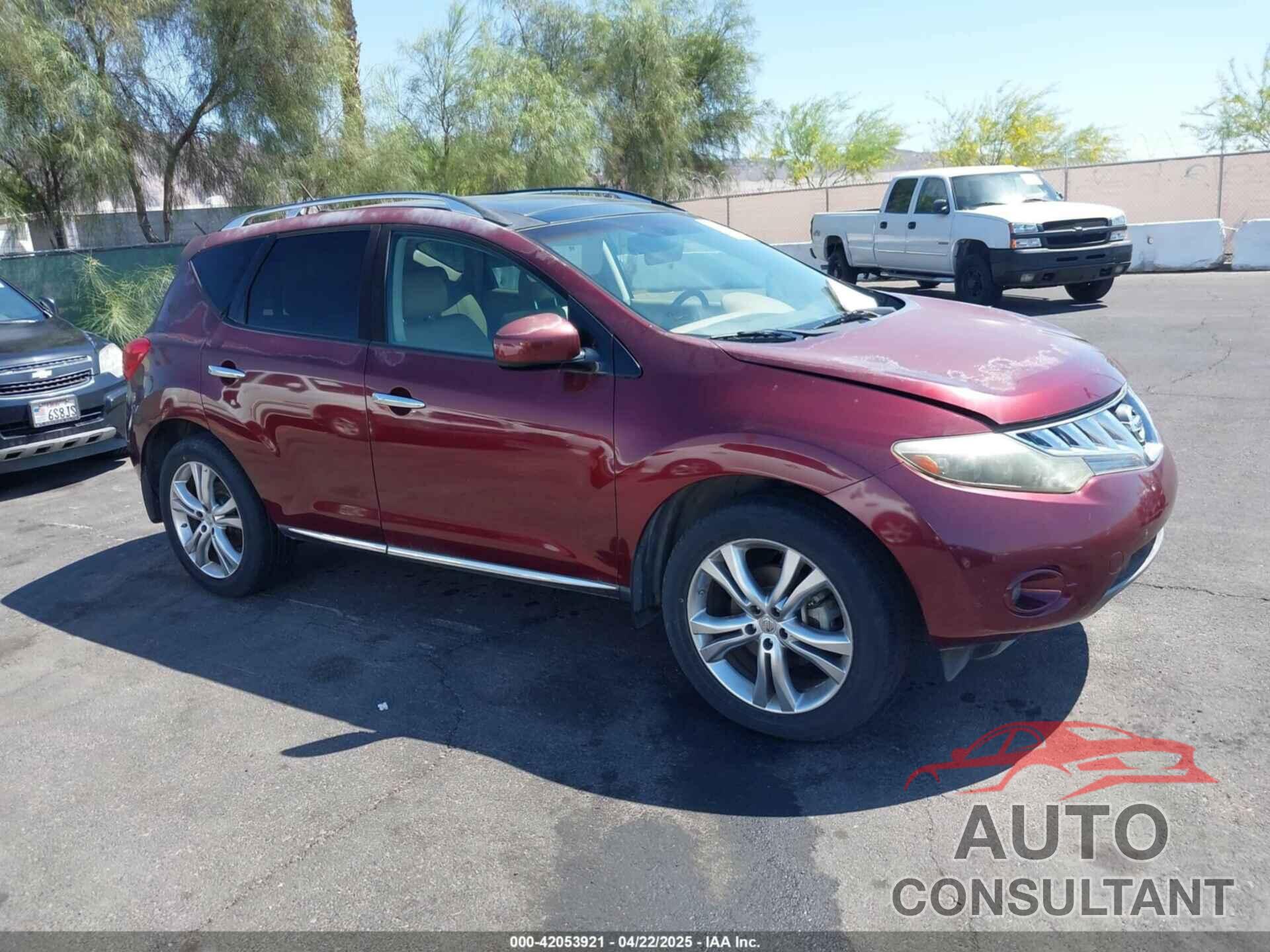 NISSAN MURANO 2009 - JN8AZ18W89W138151