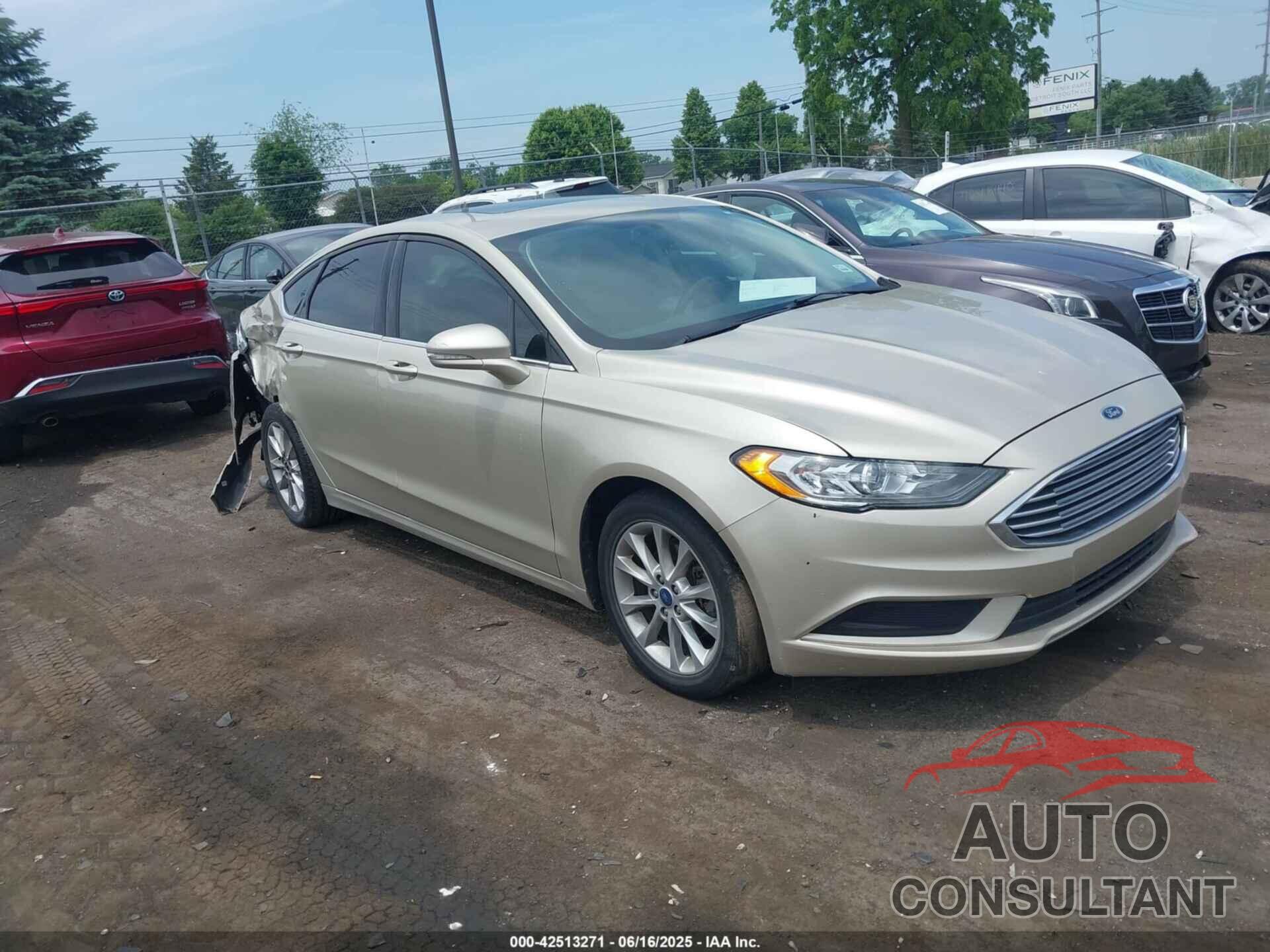 FORD FUSION 2017 - 3FA6P0H70HR259404