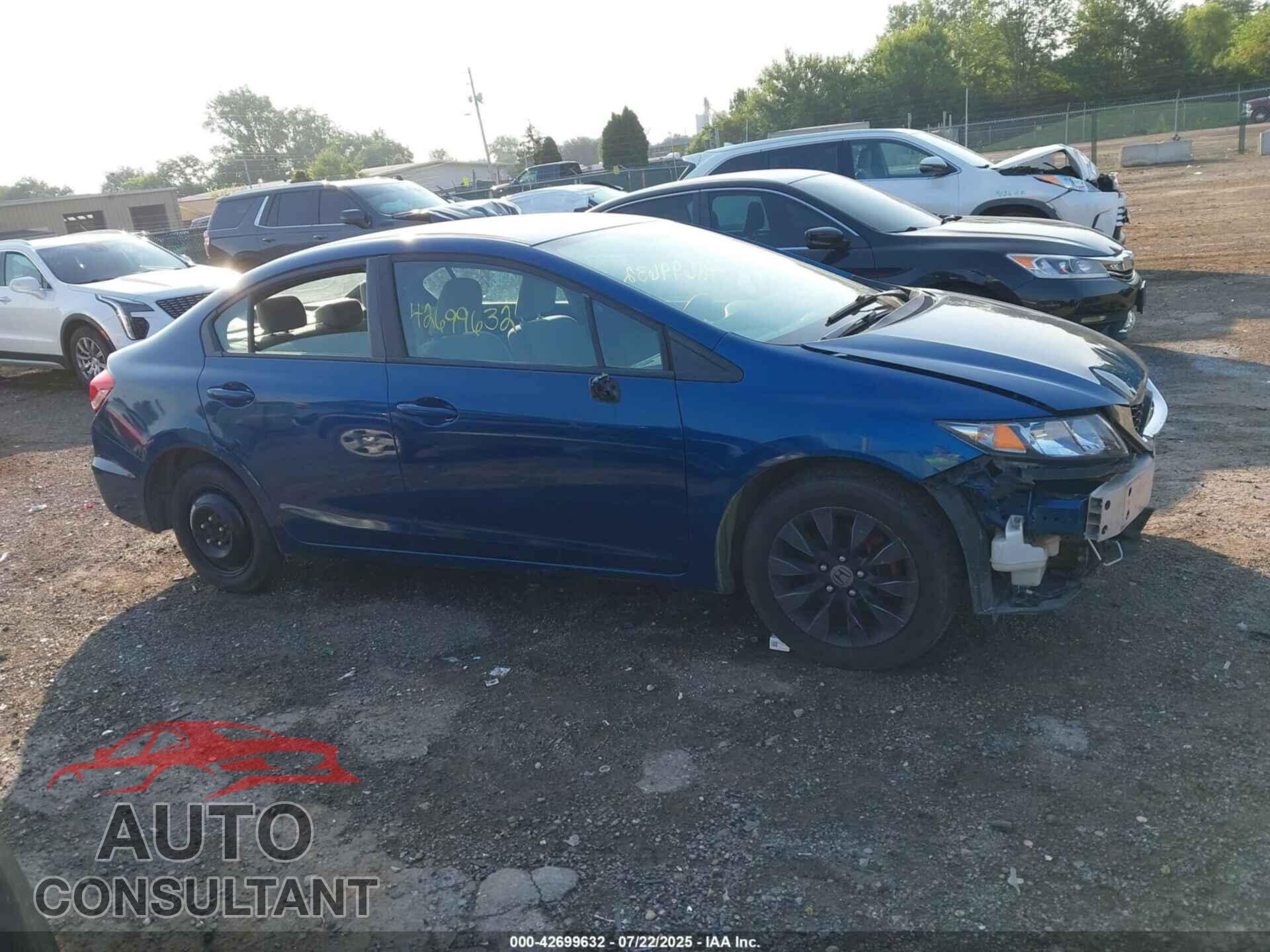 HONDA CIVIC 2013 - 19XFB2F54DE095260