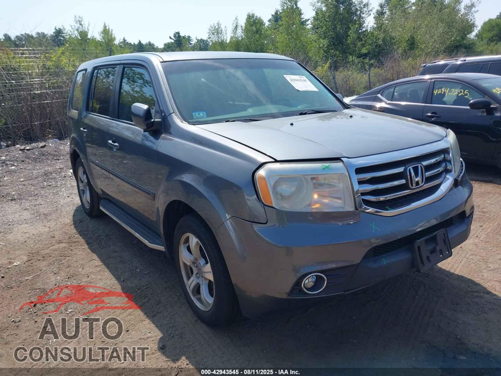 HONDA PILOT 2013 - 5FNYF4H54DB019375