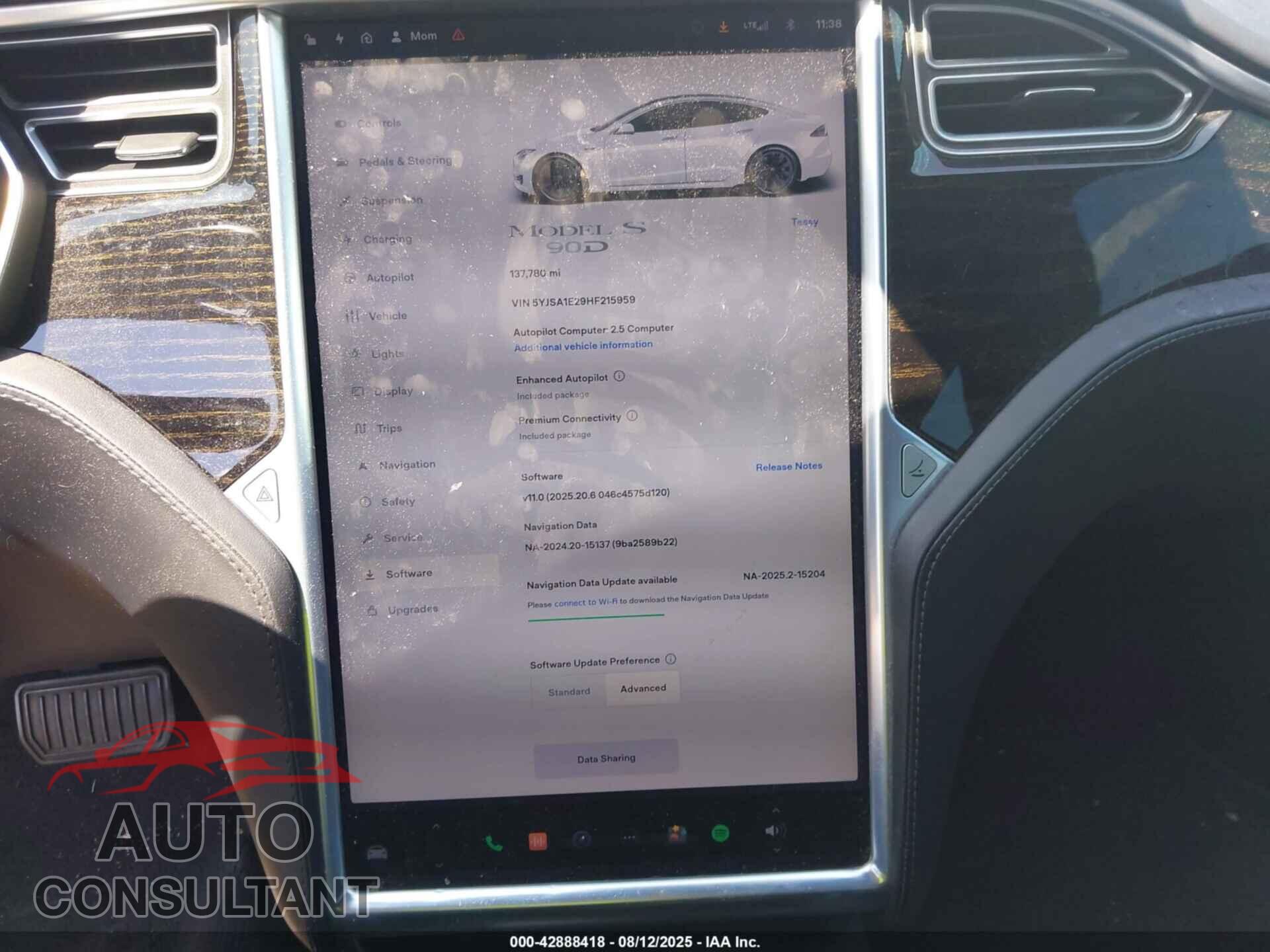 TESLA MODEL S 2017 - 5YJSA1E29HF215959