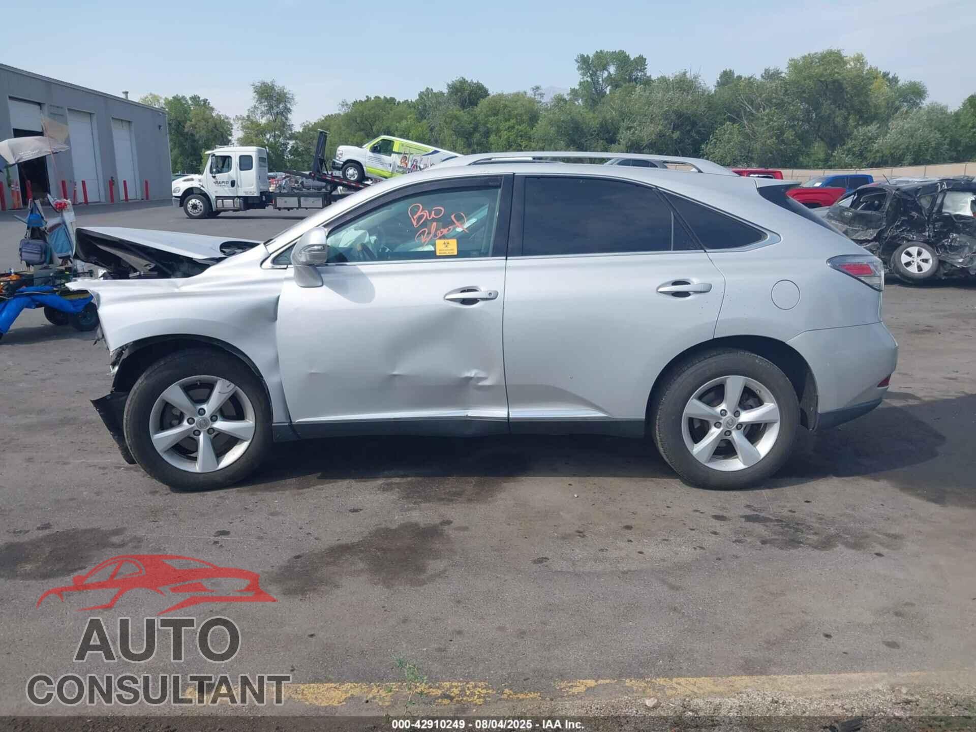 LEXUS RX 350 2011 - 2T2BK1BA3BC101732