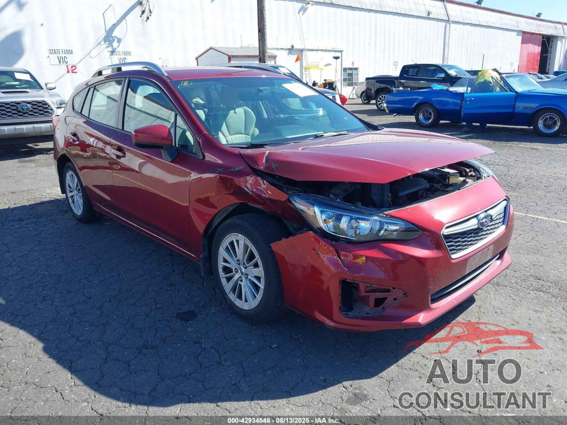 SUBARU IMPREZA 2017 - 4S3GTAB67H3703232
