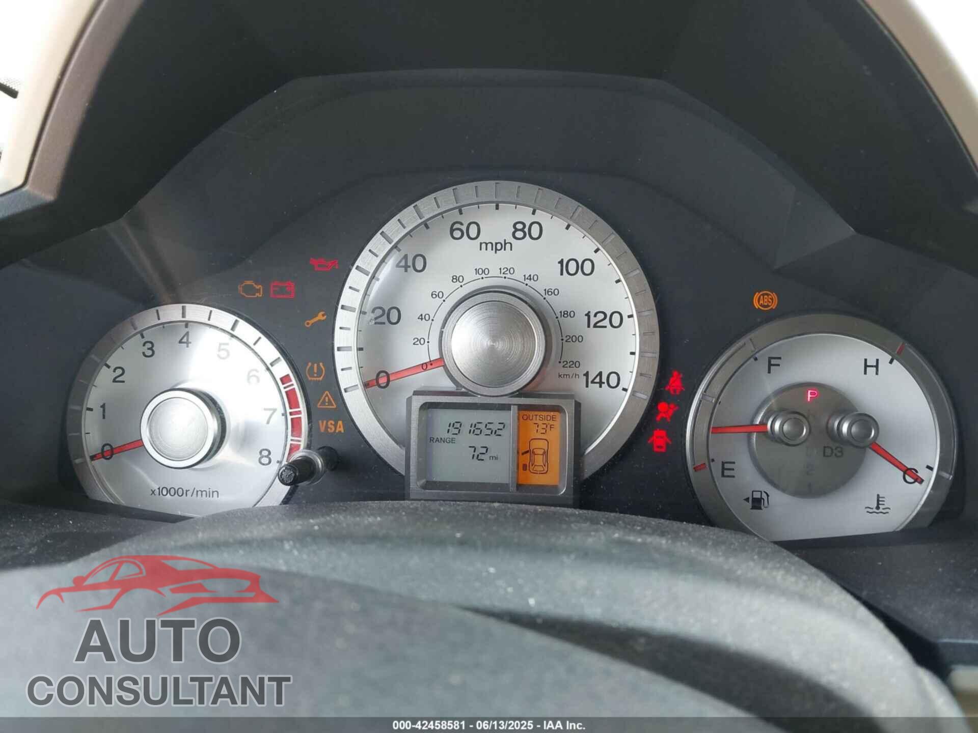 HONDA PILOT 2011 - 5FNYF4H55BB072843