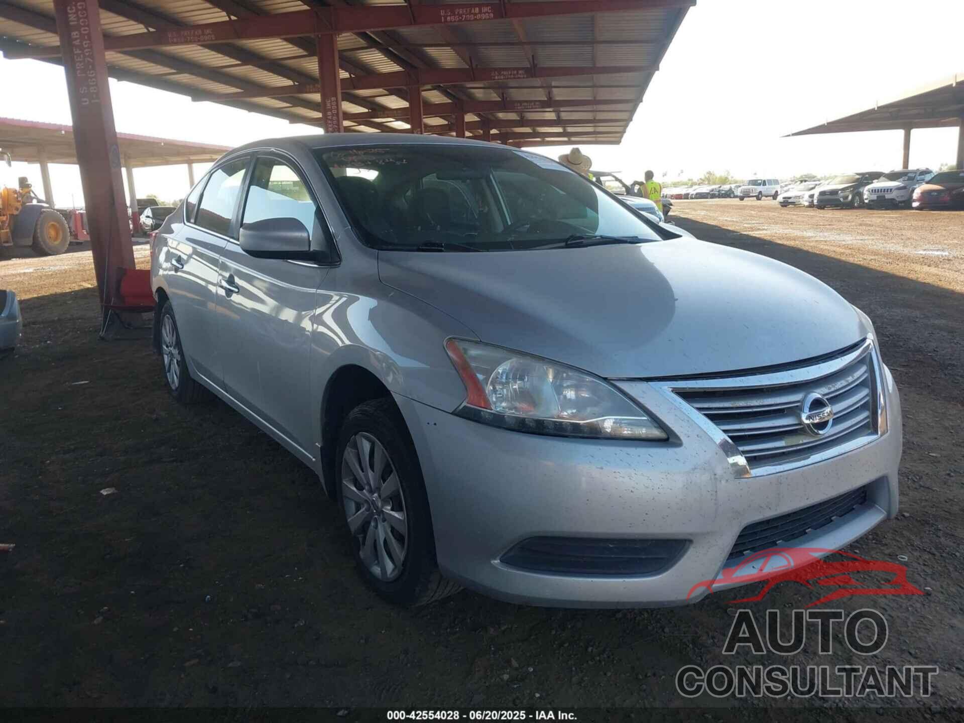 NISSAN SENTRA 2014 - 1N4AB7APXEN855243