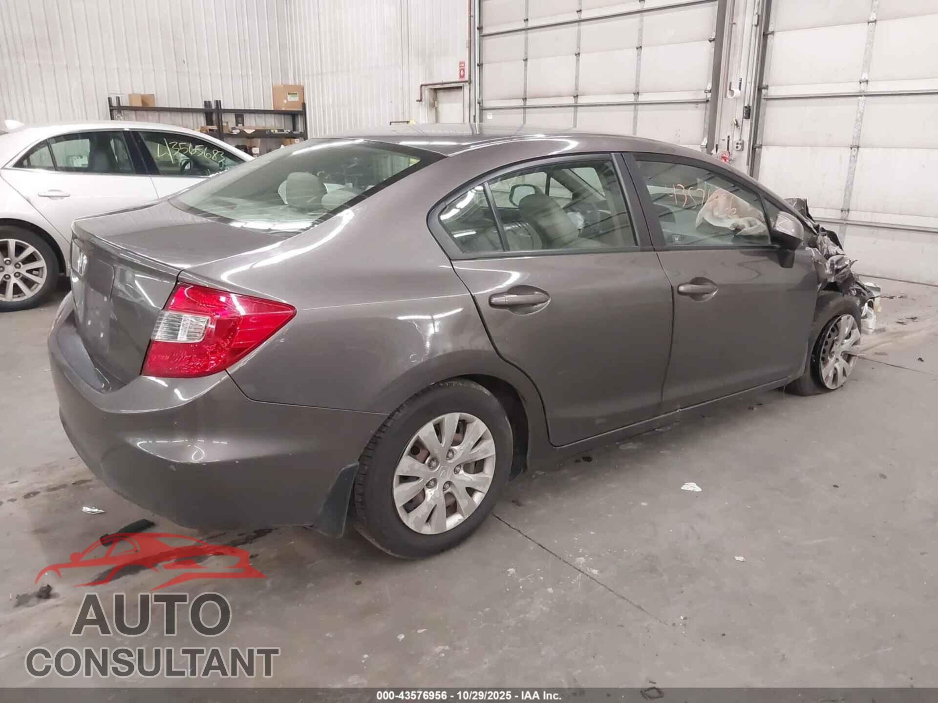 HONDA CIVIC 2012 - 19XFB2F58CE323632