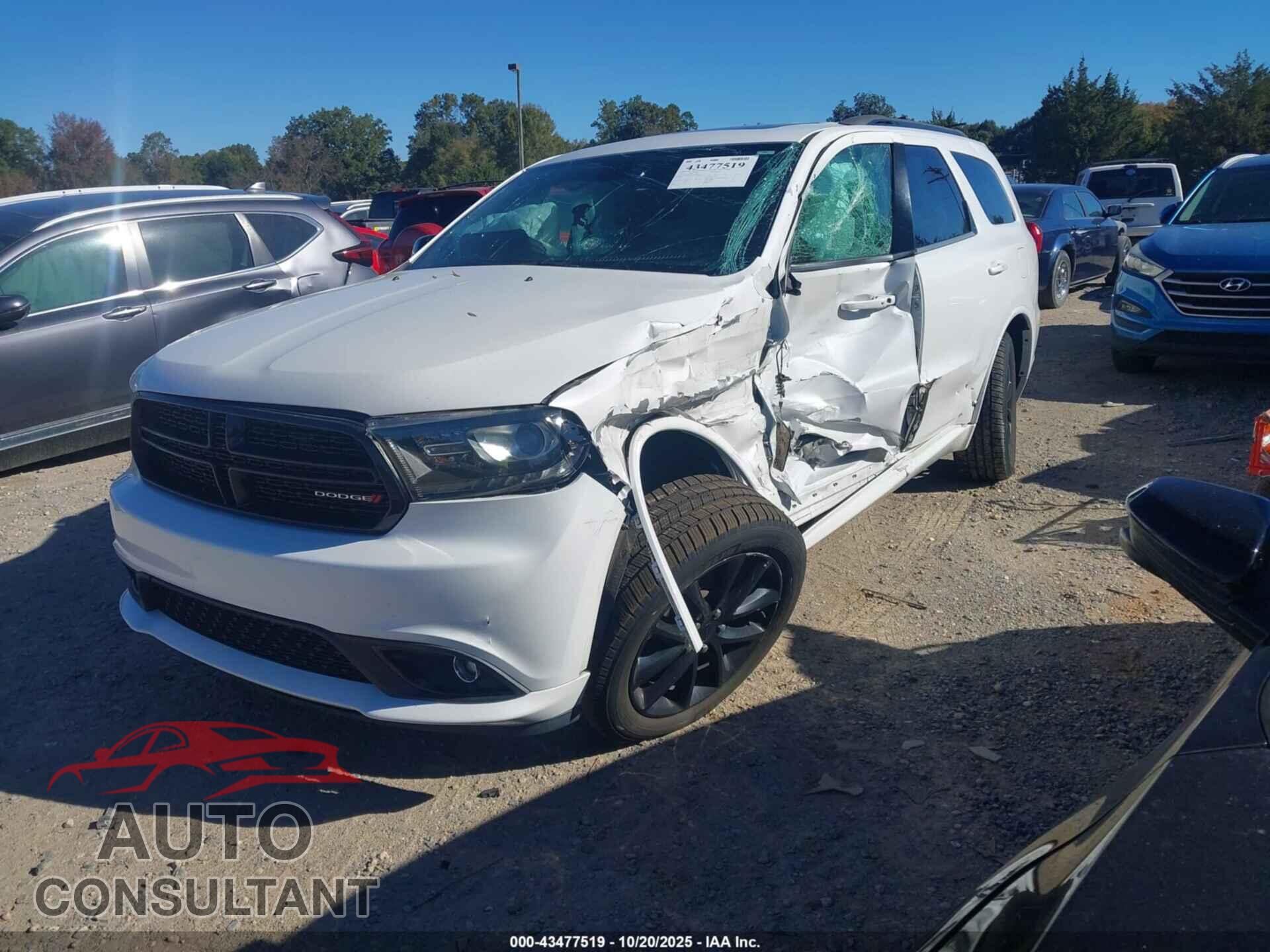 DODGE DURANGO 2017 - 1C4RDHDGXHC606112