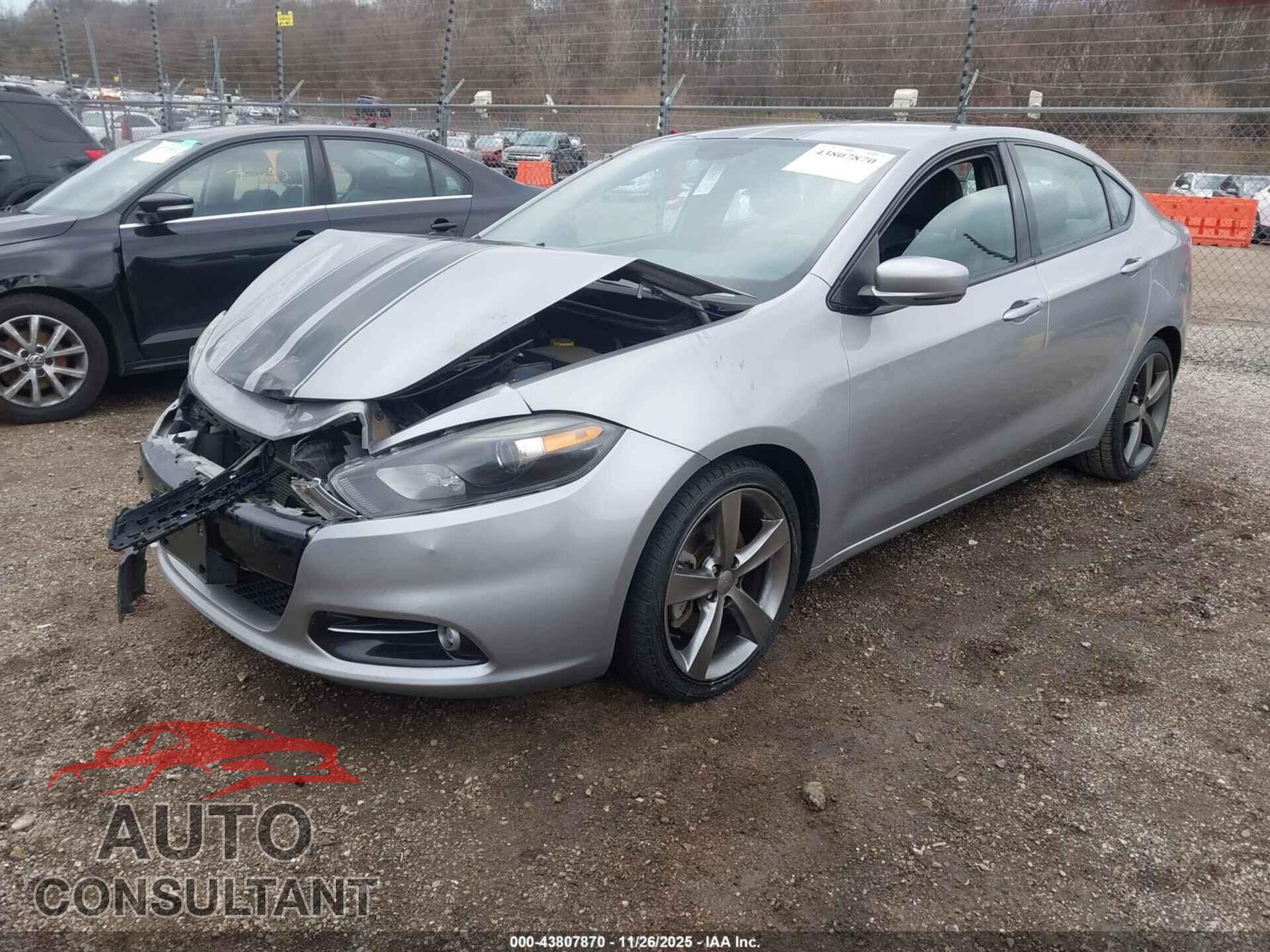 DODGE DART 2015 - 1C3CDFEB3FD378270