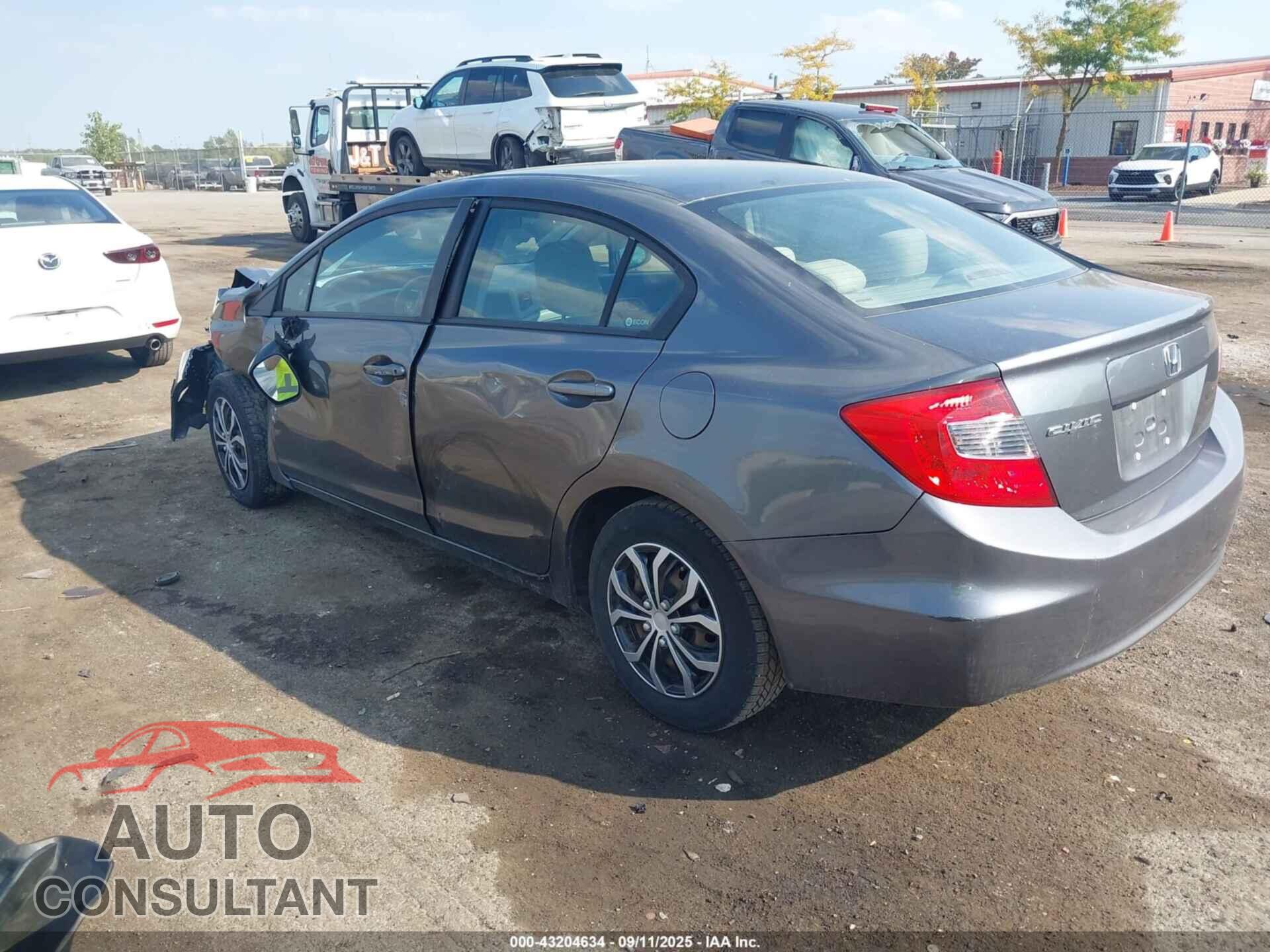 HONDA CIVIC 2012 - 19XFB2F50CE097733