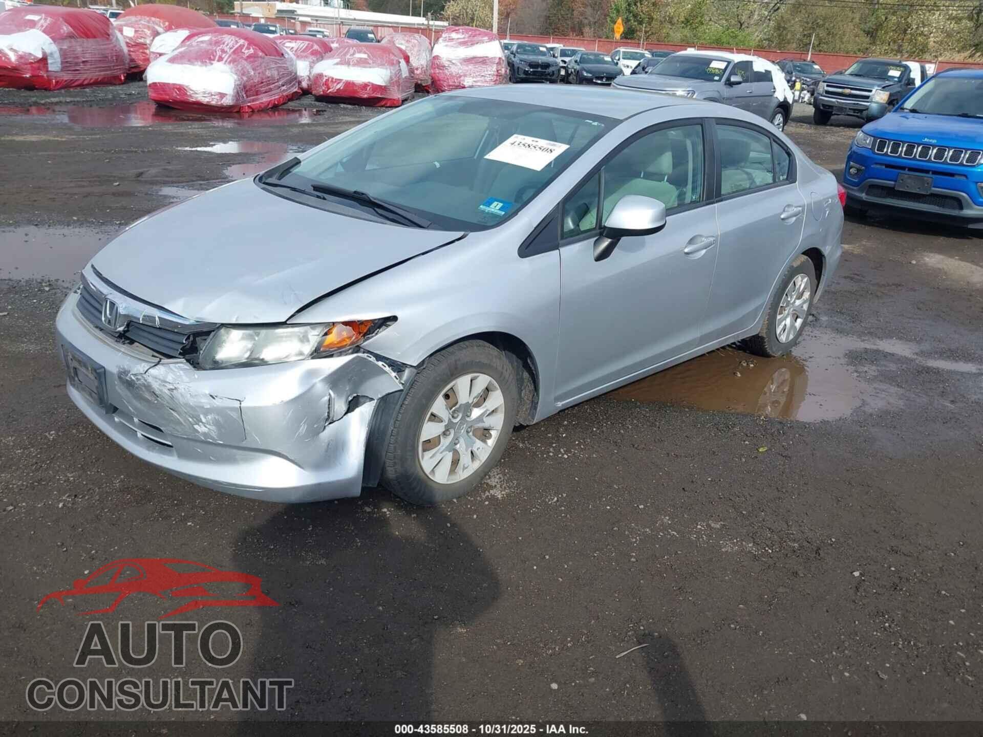 HONDA CIVIC 2012 - 19XFB2F57CE321886