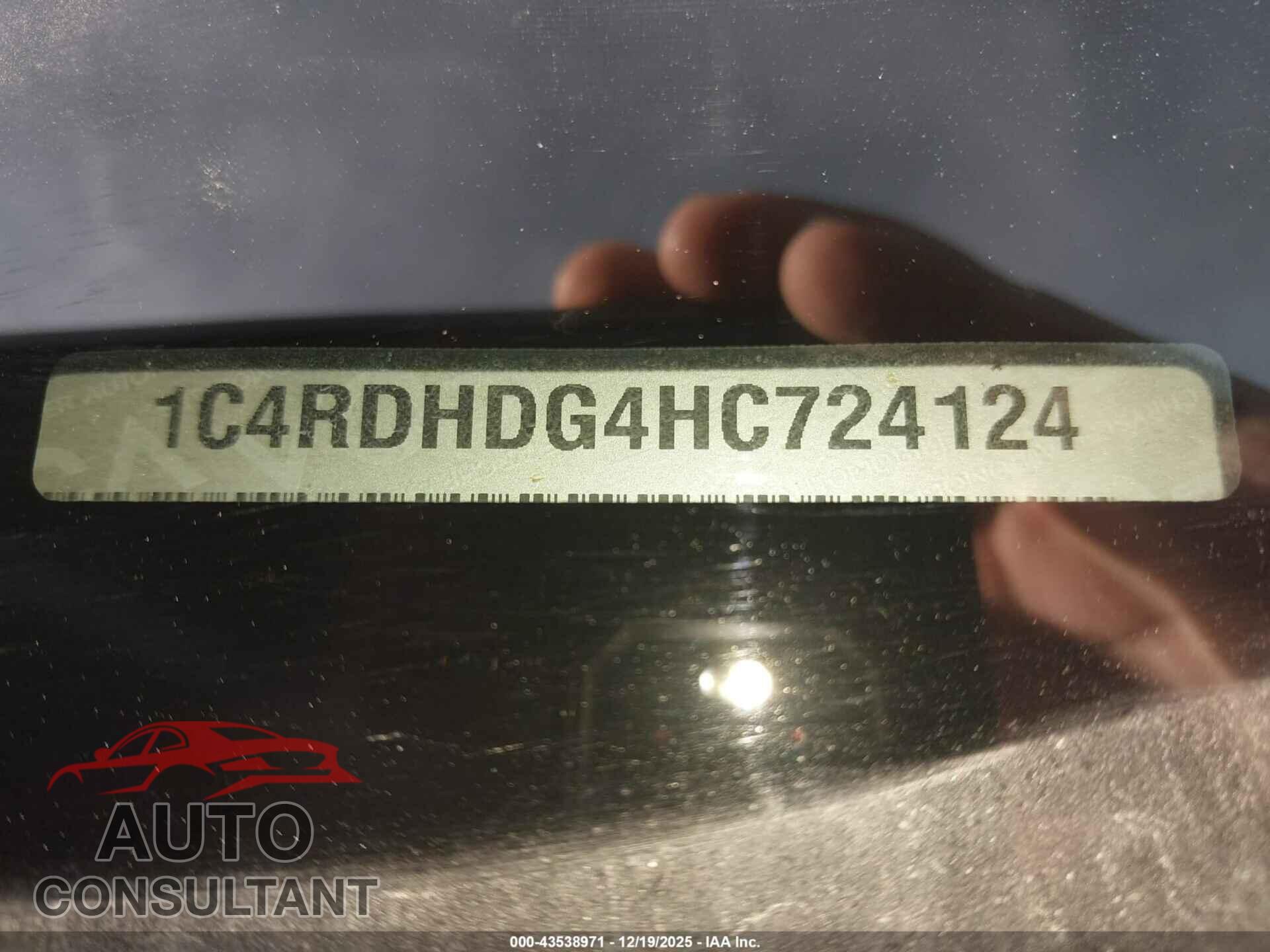 DODGE DURANGO 2017 - 1C4RDHDG4HC724124