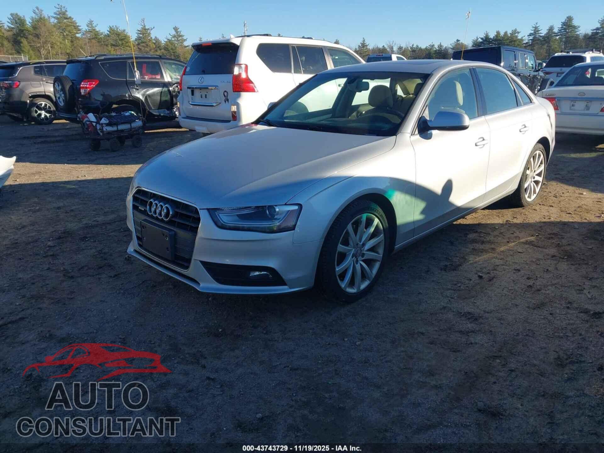 AUDI A4 2013 - WAUFFAFL3DA060979