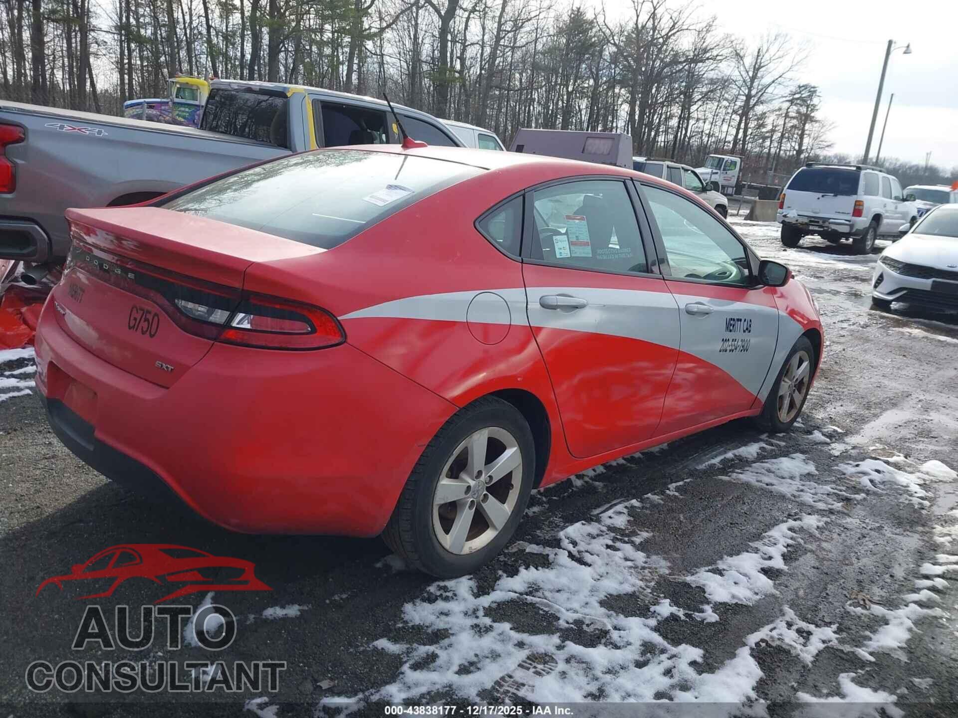 DODGE DART 2015 - 1C3CDFBB0FD431852