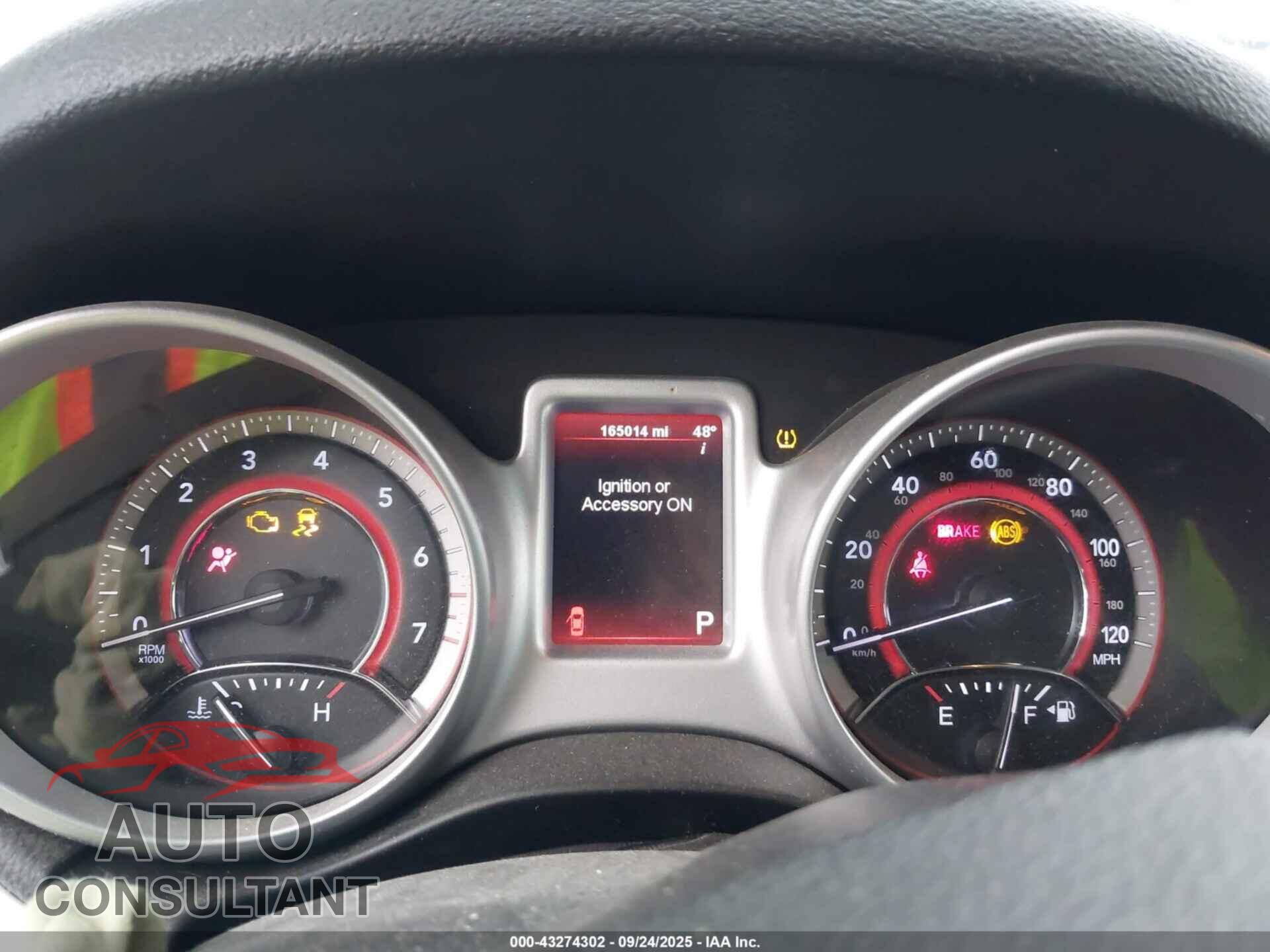 DODGE JOURNEY 2012 - 3C4PDCBG3CT369070