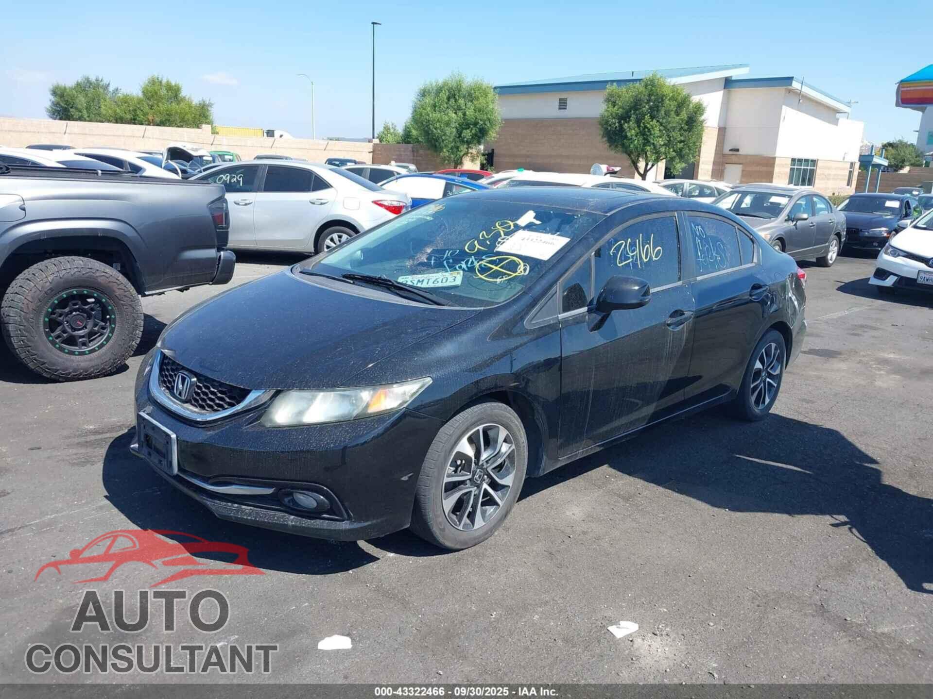 HONDA CIVIC 2013 - 19XFB2F98DE212468