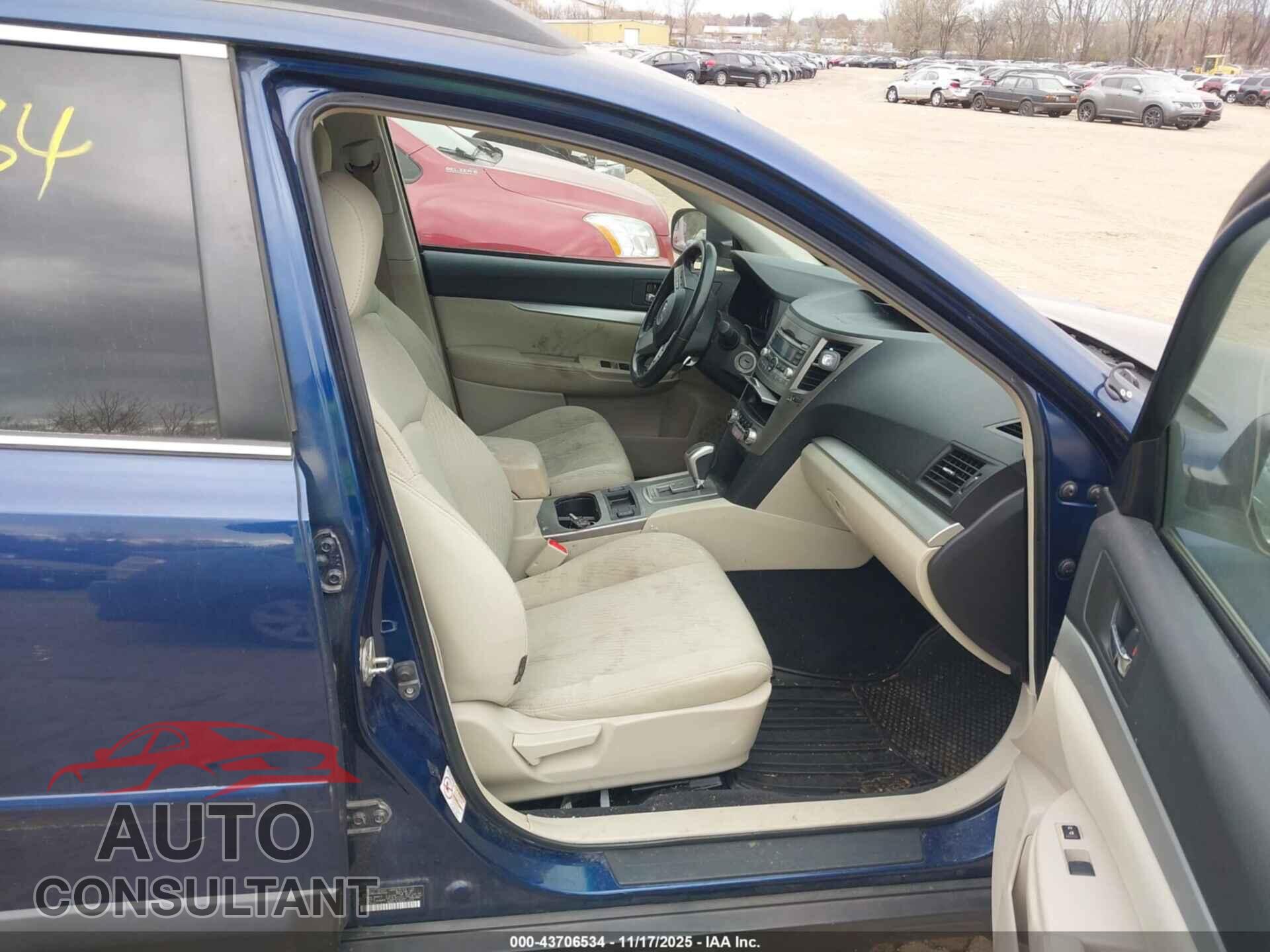 SUBARU OUTBACK 2011 - 4S4BRCCC9B3319335