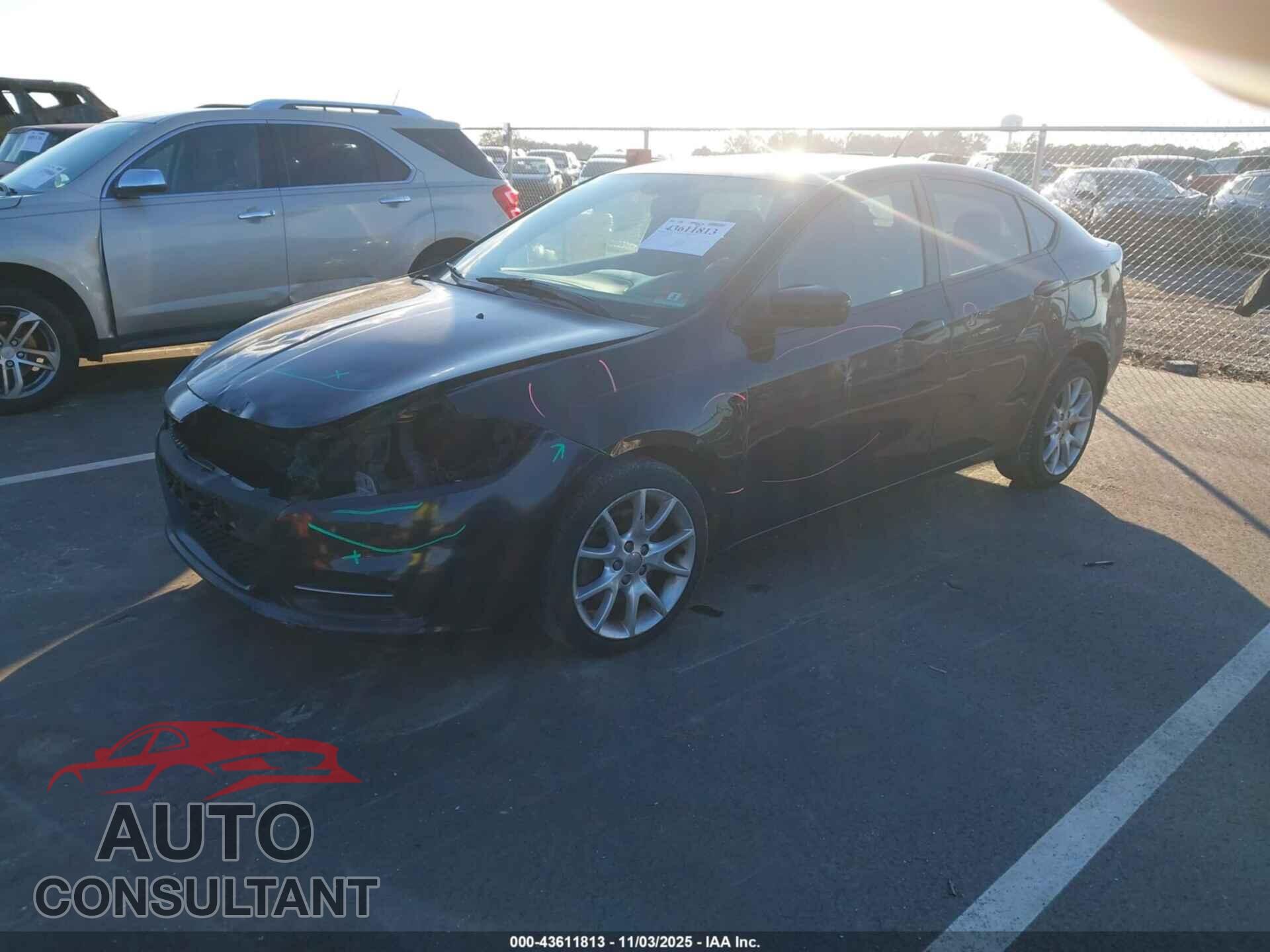 DODGE DART 2013 - 1C3CDFBA8DD152038