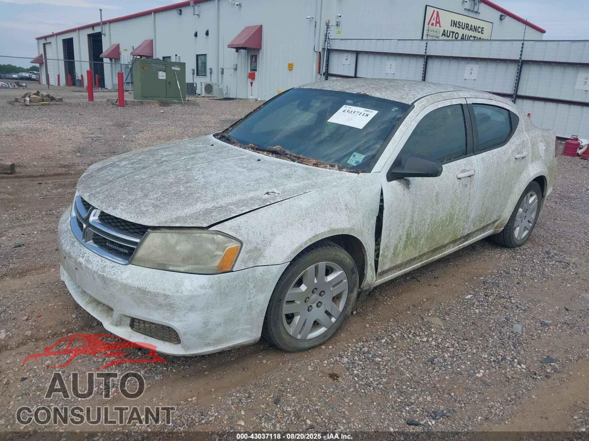 DODGE AVENGER 2011 - 1B3BD4FB1BN598779