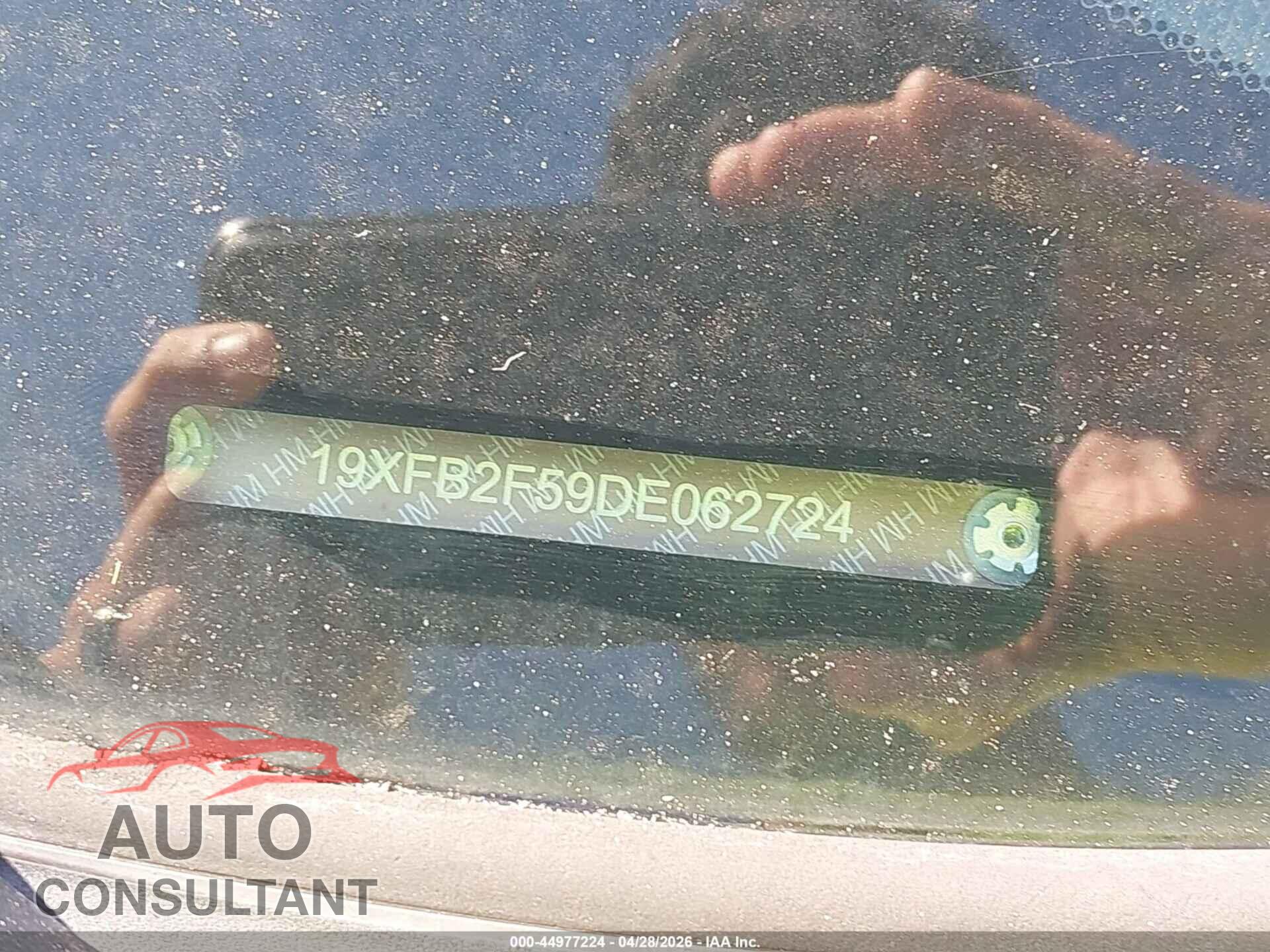 HONDA CIVIC 2013 - 19XFB2F59DE062724