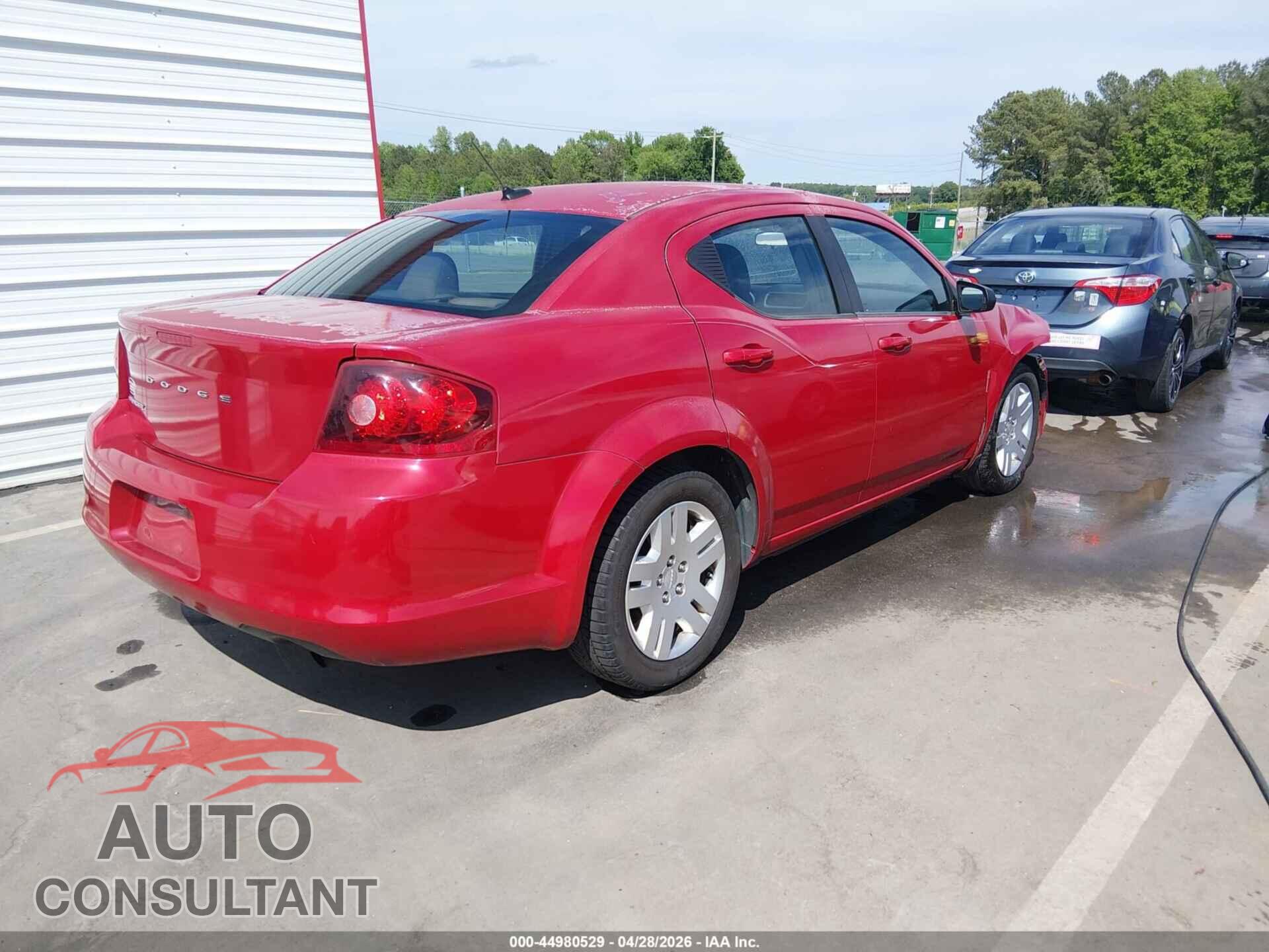 DODGE AVENGER 2012 - 1C3CDZAB9CN201428