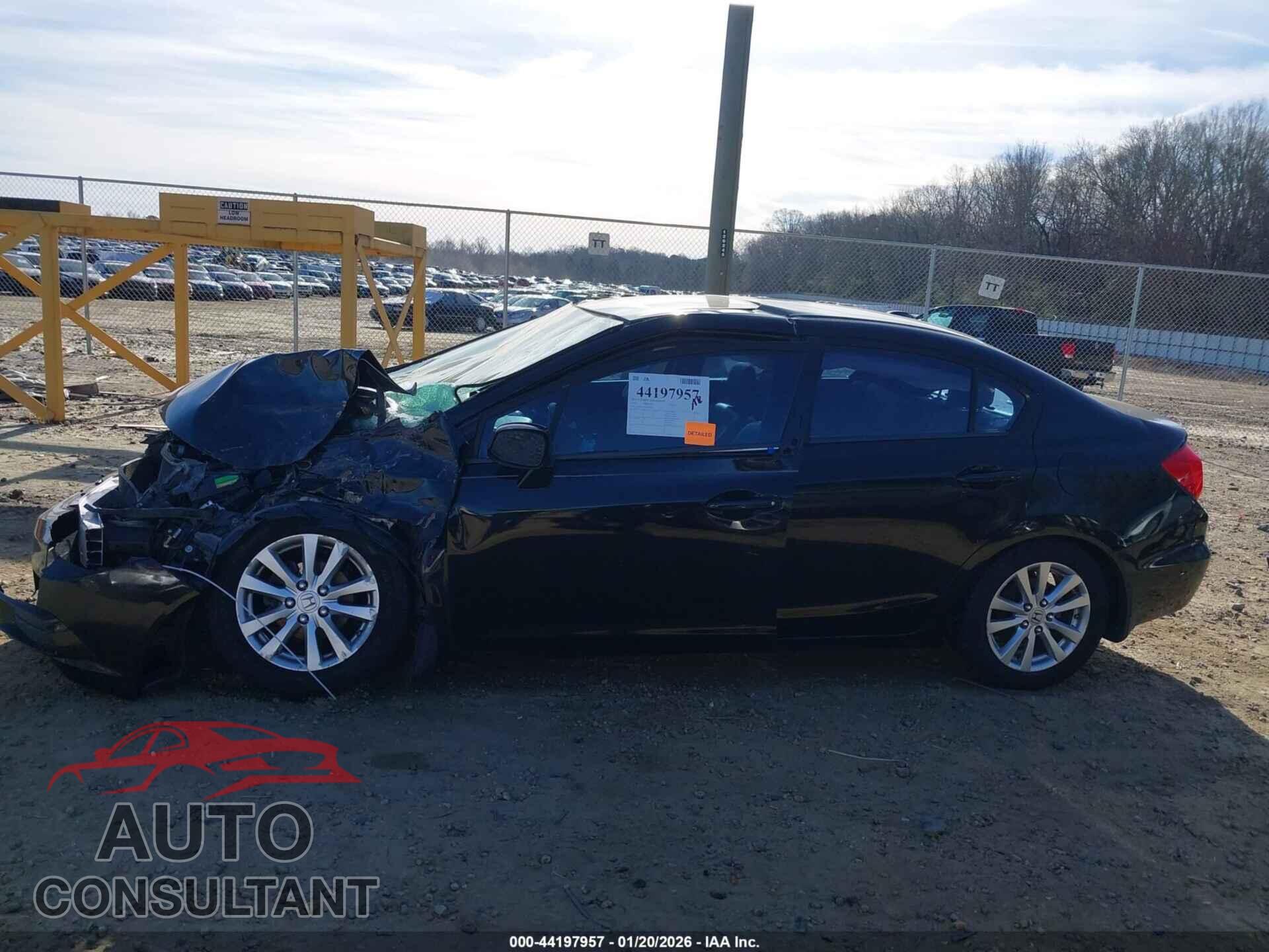 HONDA CIVIC 2012 - 19XFB2F96CE018617