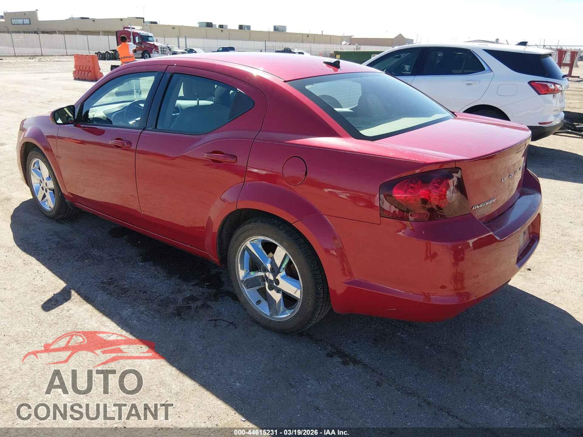 DODGE AVENGER 2011 - 1B3BD2FB9BN509447
