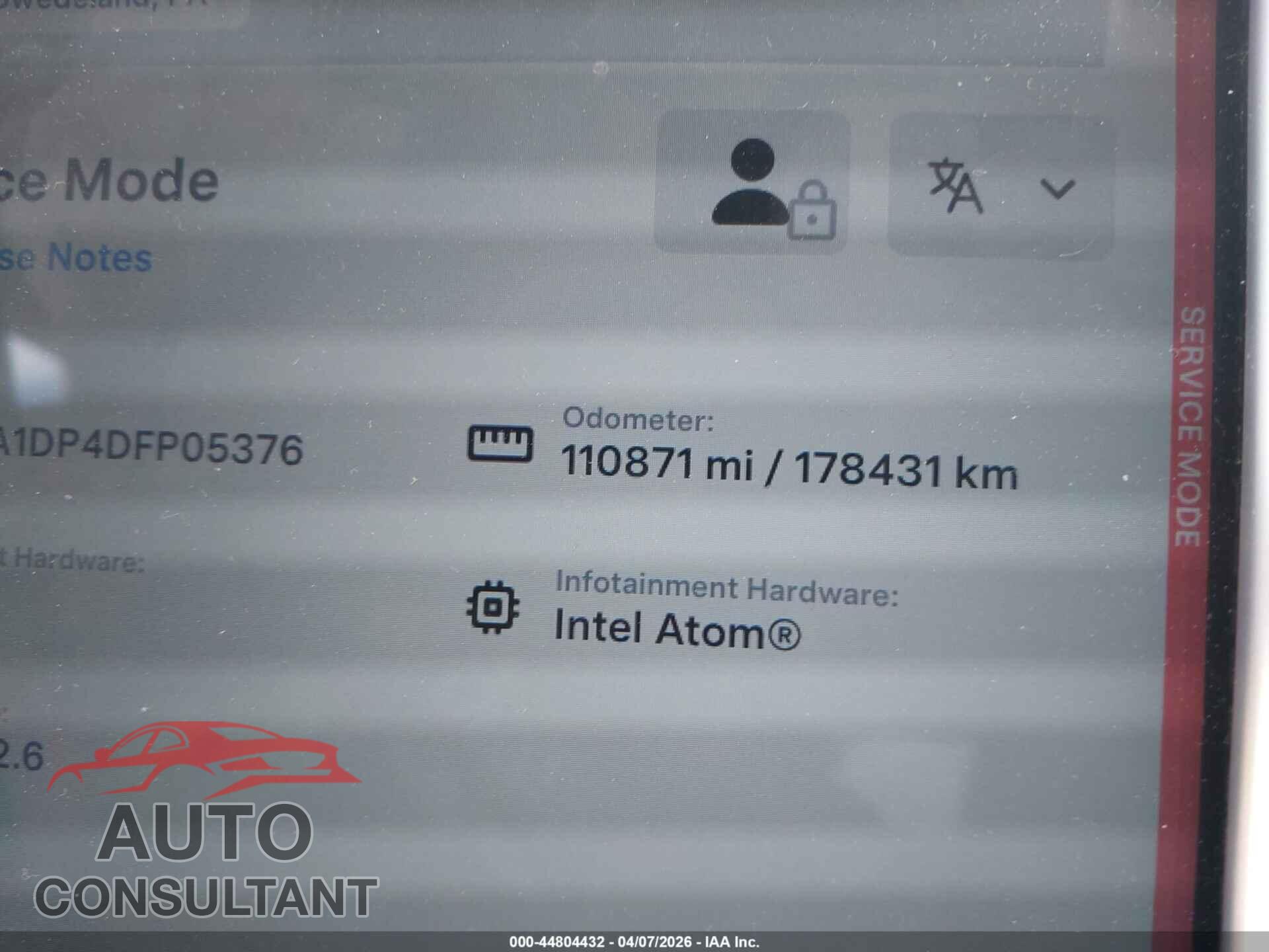 TESLA MODEL S 2013 - 5YJSA1DP4DFP05376