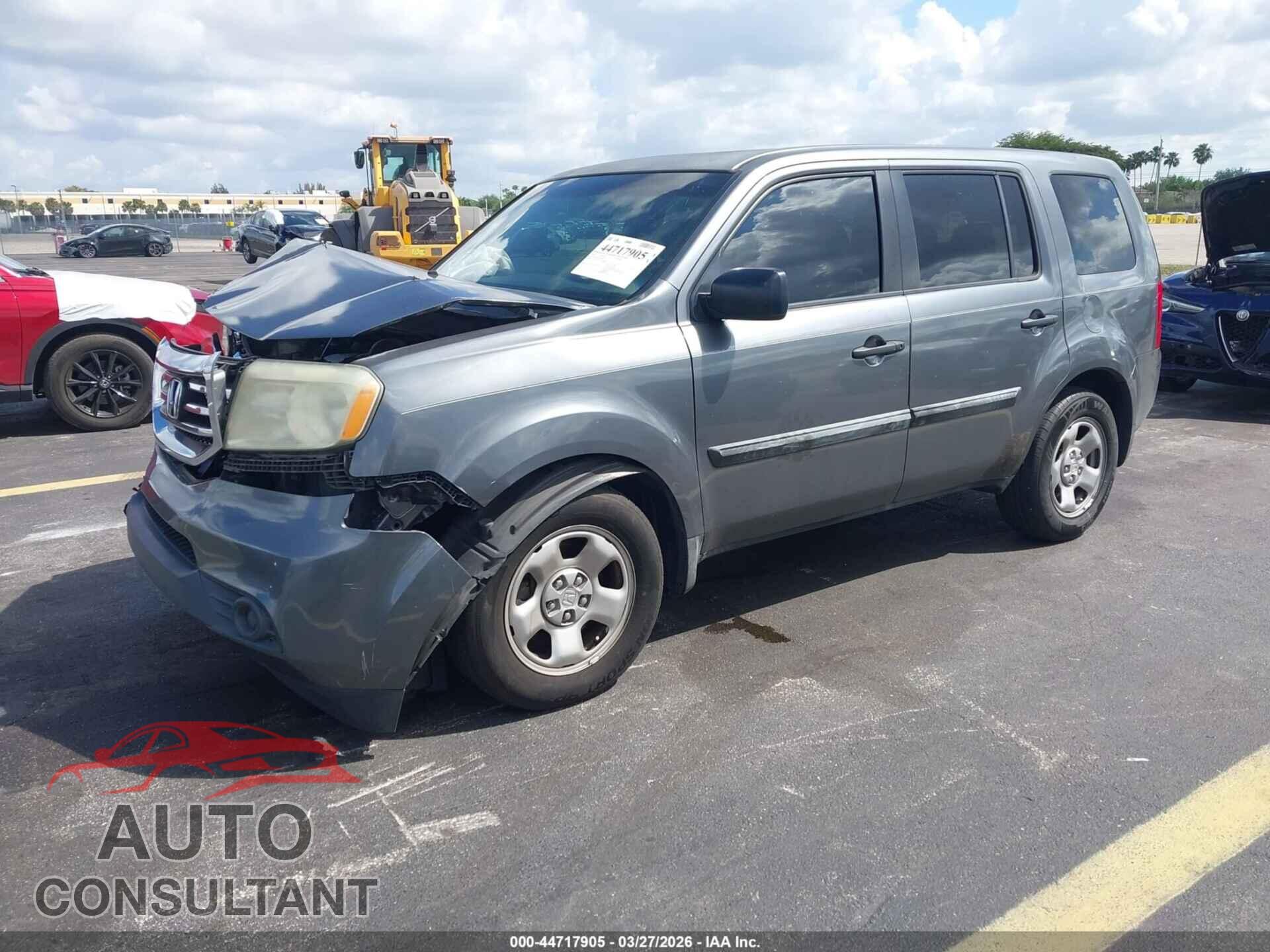 HONDA PILOT 2012 - 5FNYF3H20CB014673