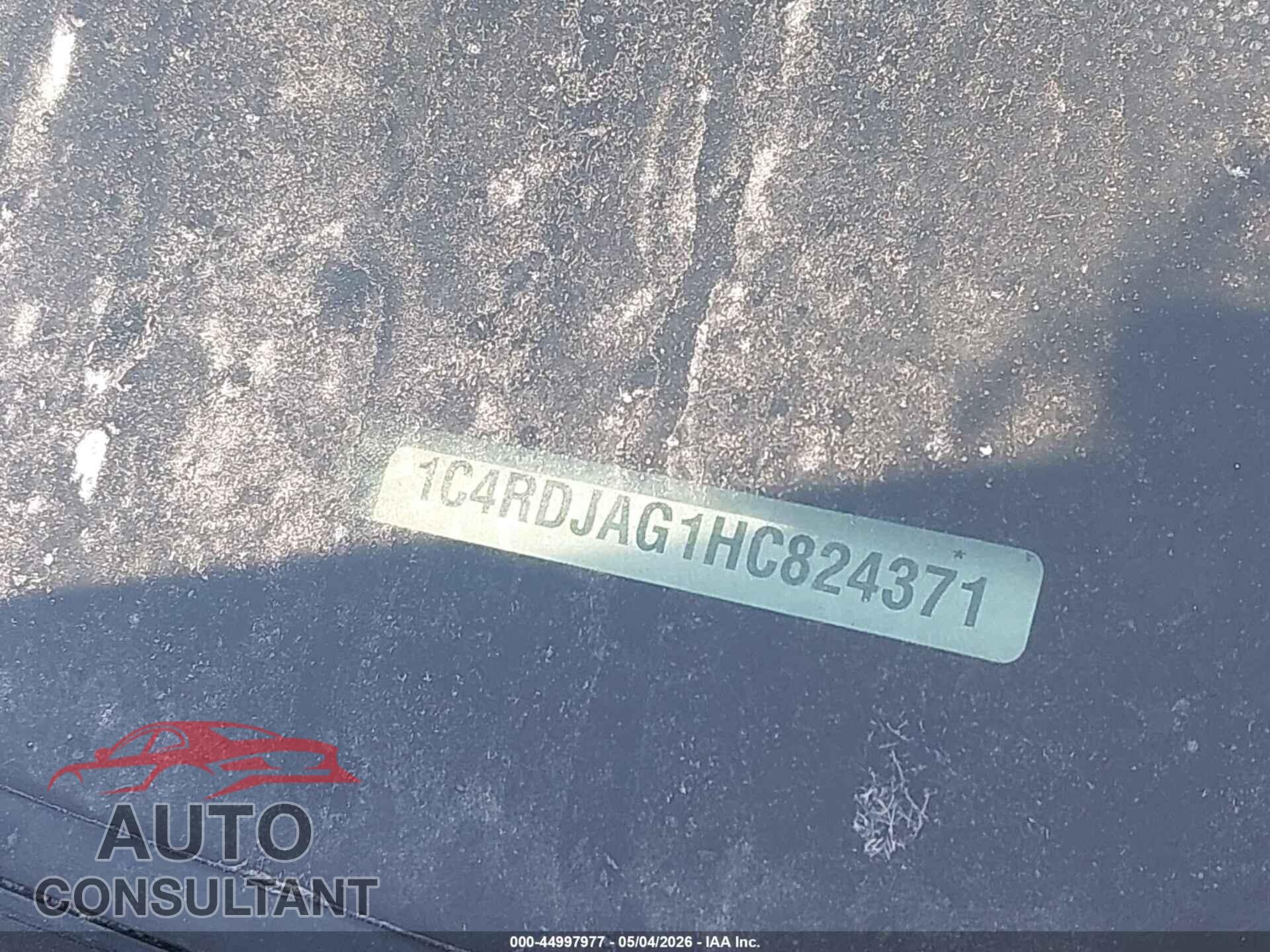 DODGE DURANGO 2017 - 1C4RDJAG1HC824371