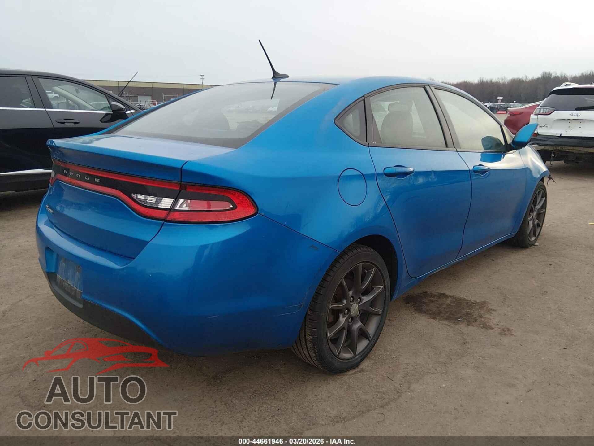 DODGE DART 2016 - 1C3CDFAA9GD644311