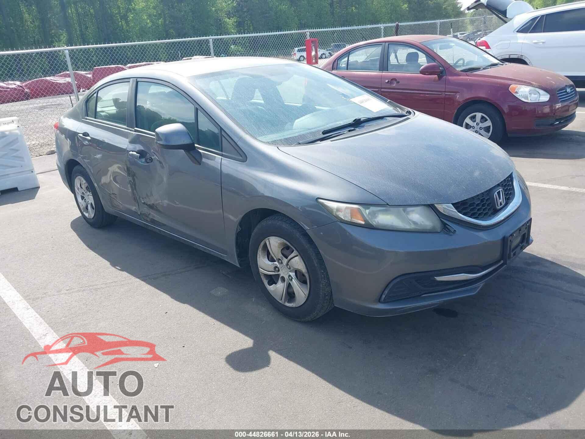HONDA CIVIC 2013 - 19XFB2F53DE281565