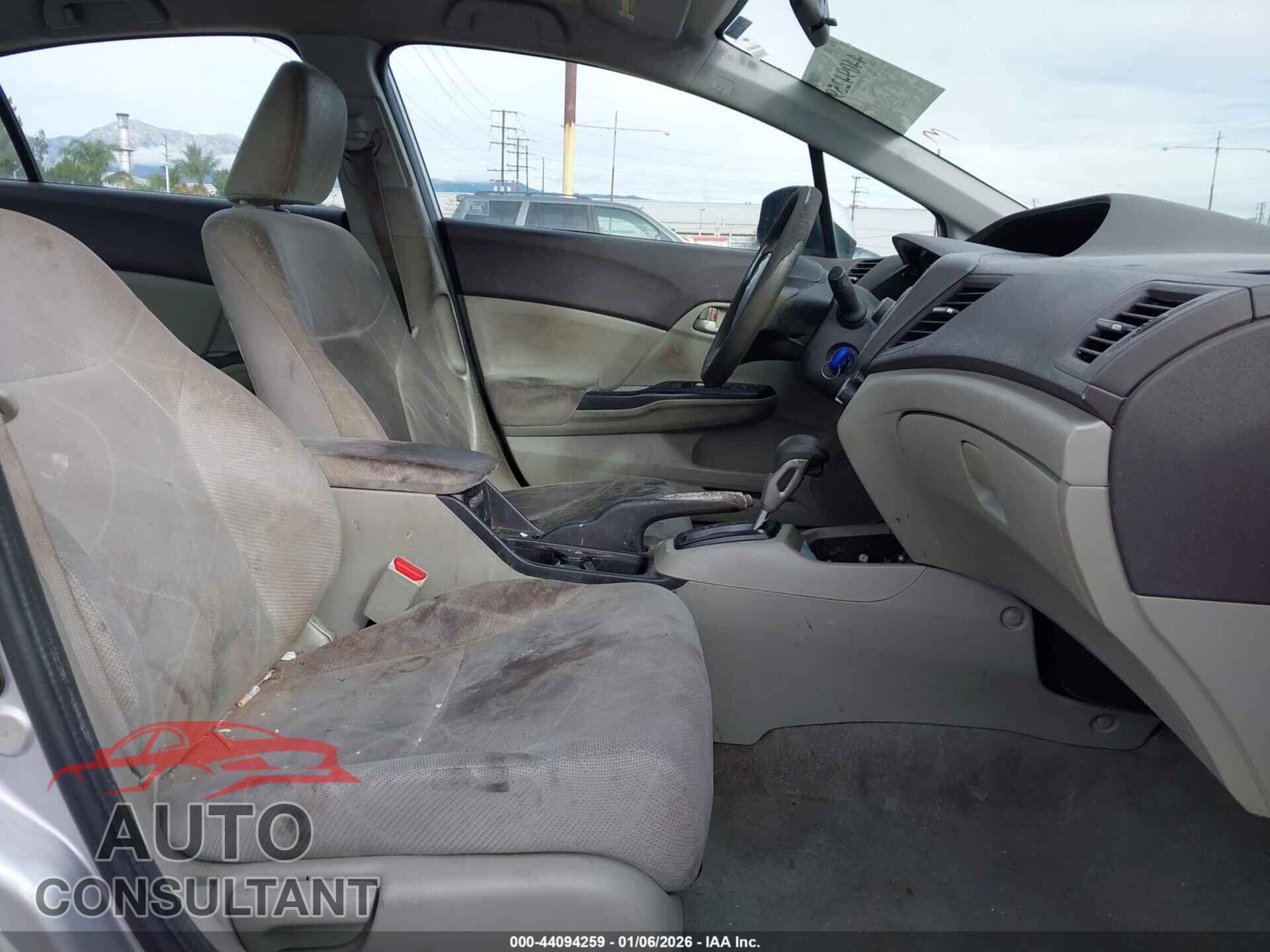 HONDA CIVIC 2012 - 19XFB2F53CE365755
