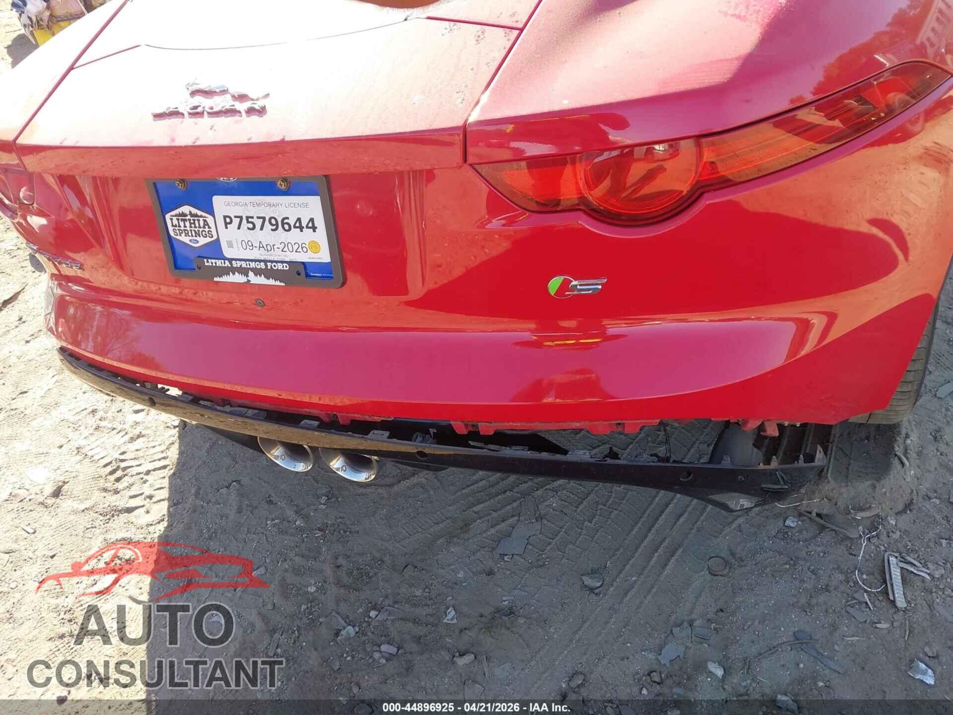 JAGUAR F-TYPE 2015 - SAJWA6BC2F8K11651